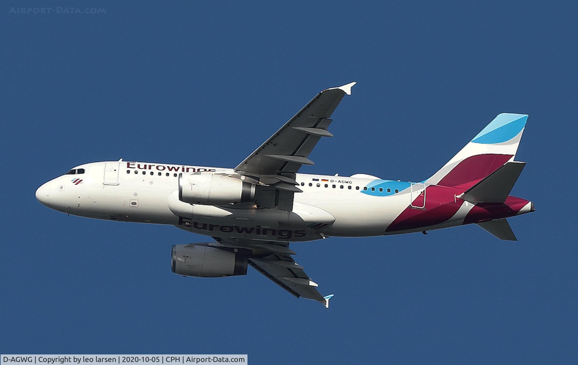 D-AGWG, 2007 Airbus A319-132 C/N 3193, Copenhagen 5.10.2020
