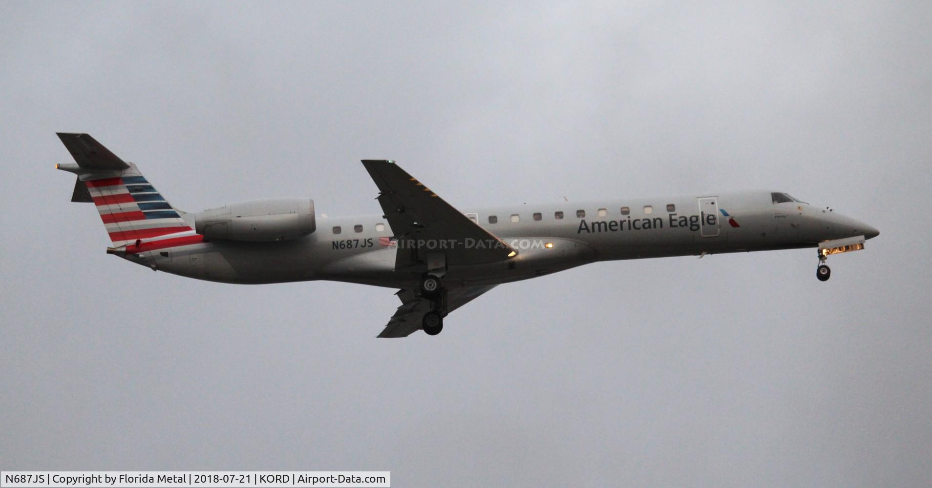 N687JS, 2004 Embraer ERJ-145LR (EMB-145LR) C/N 14500846, ORD 2018