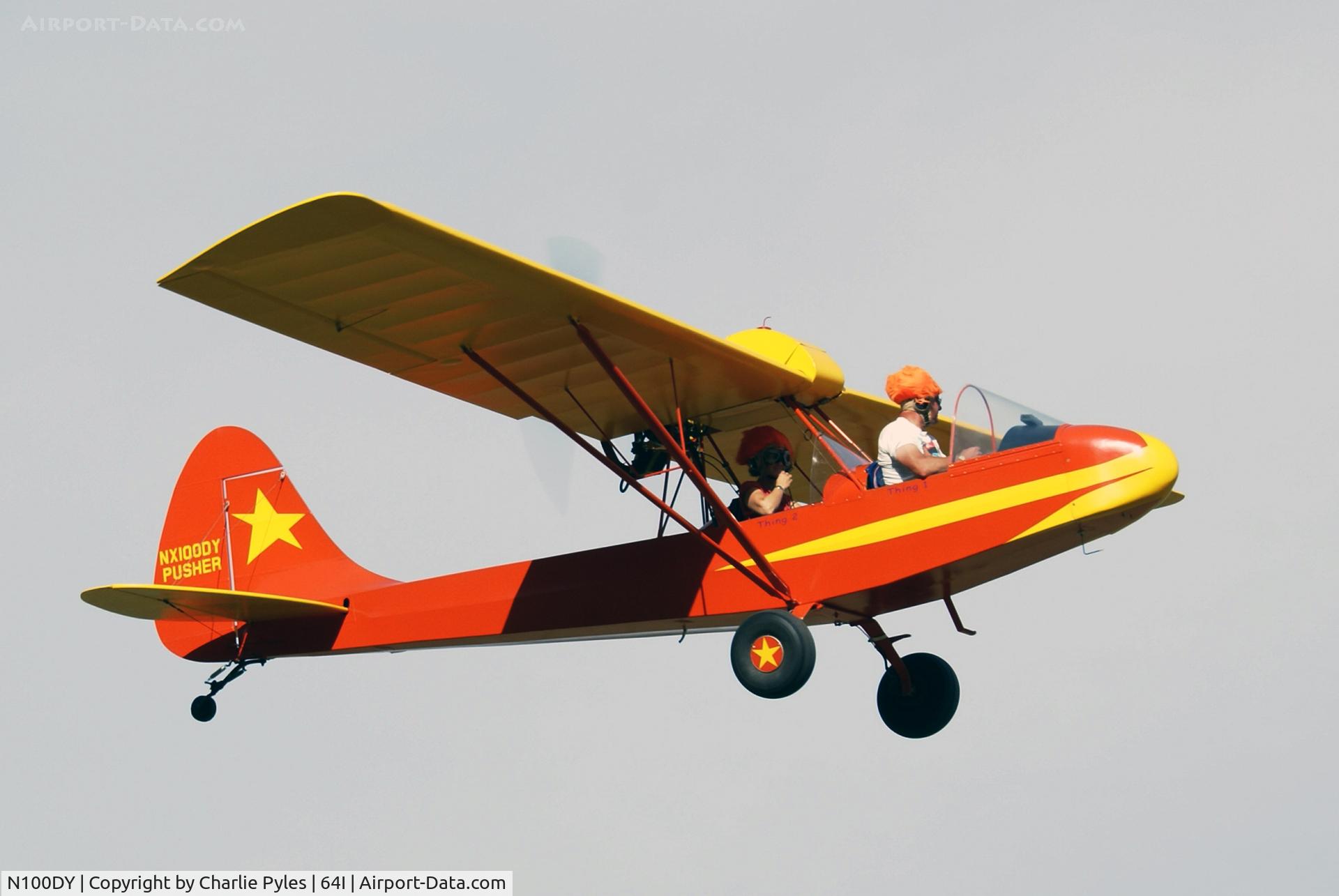N100DY, 1984 Aerosport Woody Pusher WAS-2 C/N 007, Havin' fun in the neighborhood! :)