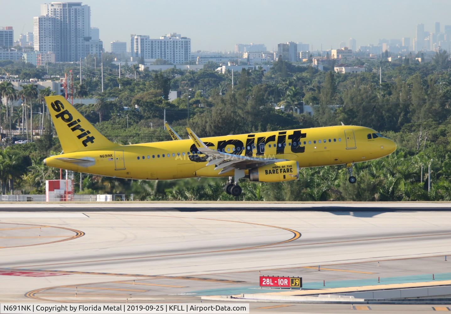 N691NK, 2018 Airbus A320-232 C/N 8613, FLL 2019