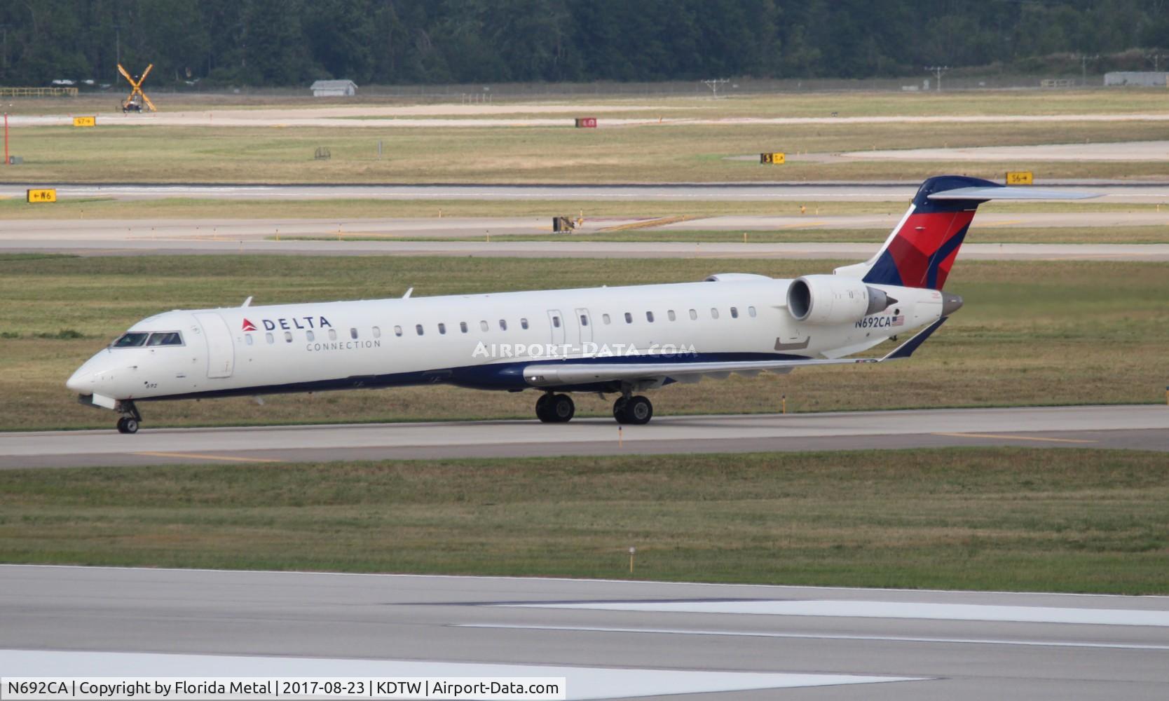 N692CA, 2006 Bombardier CRJ-900ER (CL-600-2D24) C/N 15092, DTW 2017