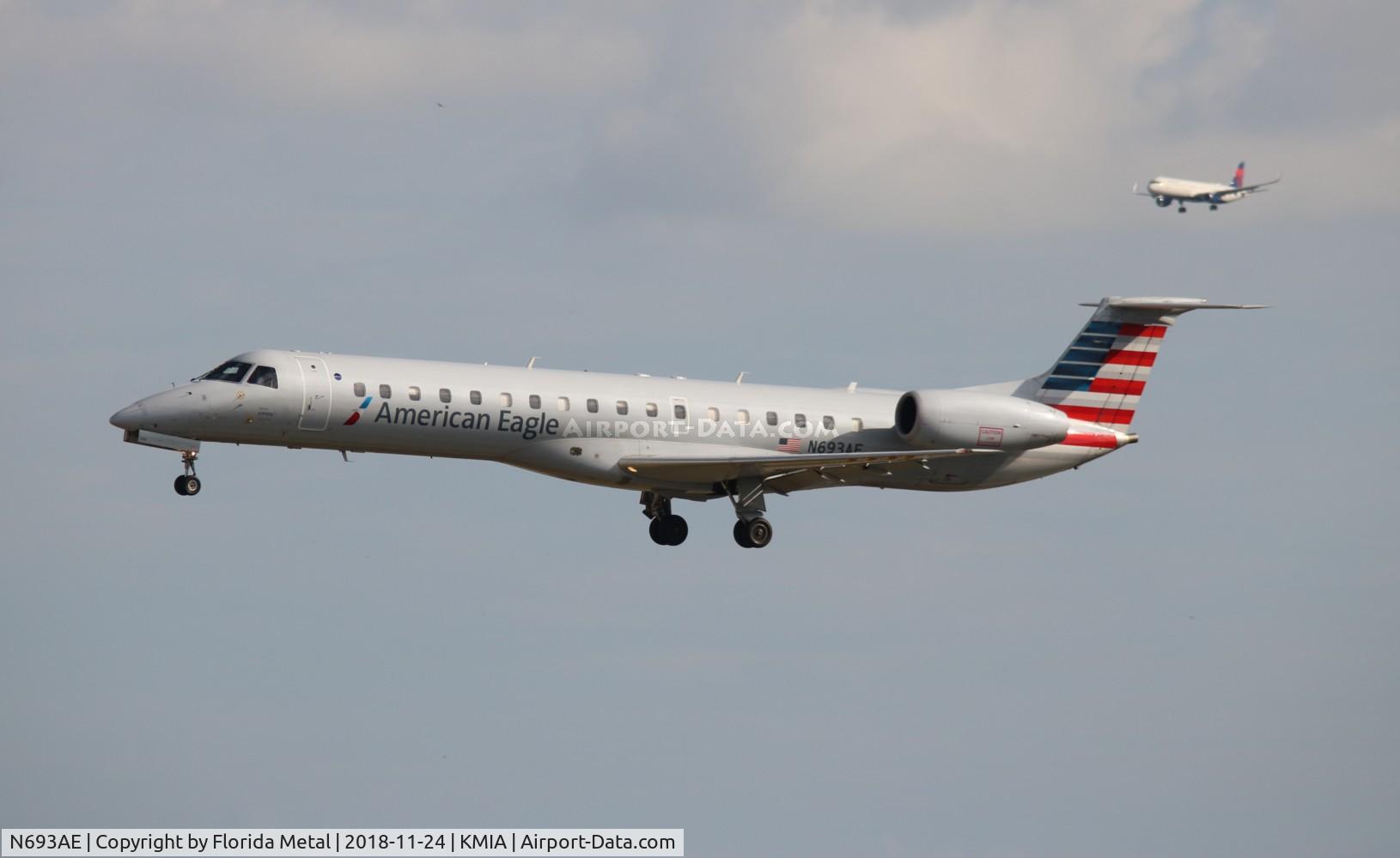 N693AE, 2004 Embraer ERJ-145LR (EMB-145LR) C/N 14500868, MIA 2018