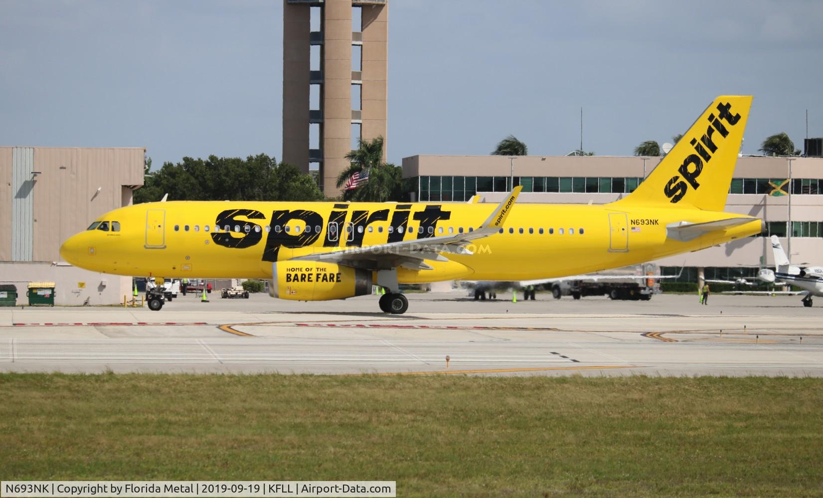 N693NK, 2018 Airbus A320-232 C/N 8659, FLL 2019