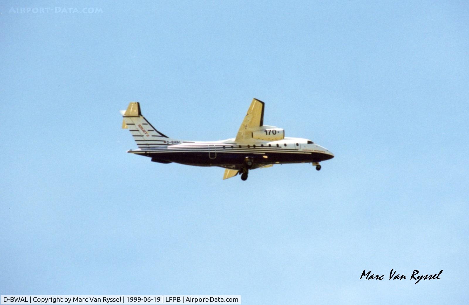 D-BWAL, Fairchild Dornier 328-300 328JET C/N 3099, Demonstrator at Paris Air Show 1999.