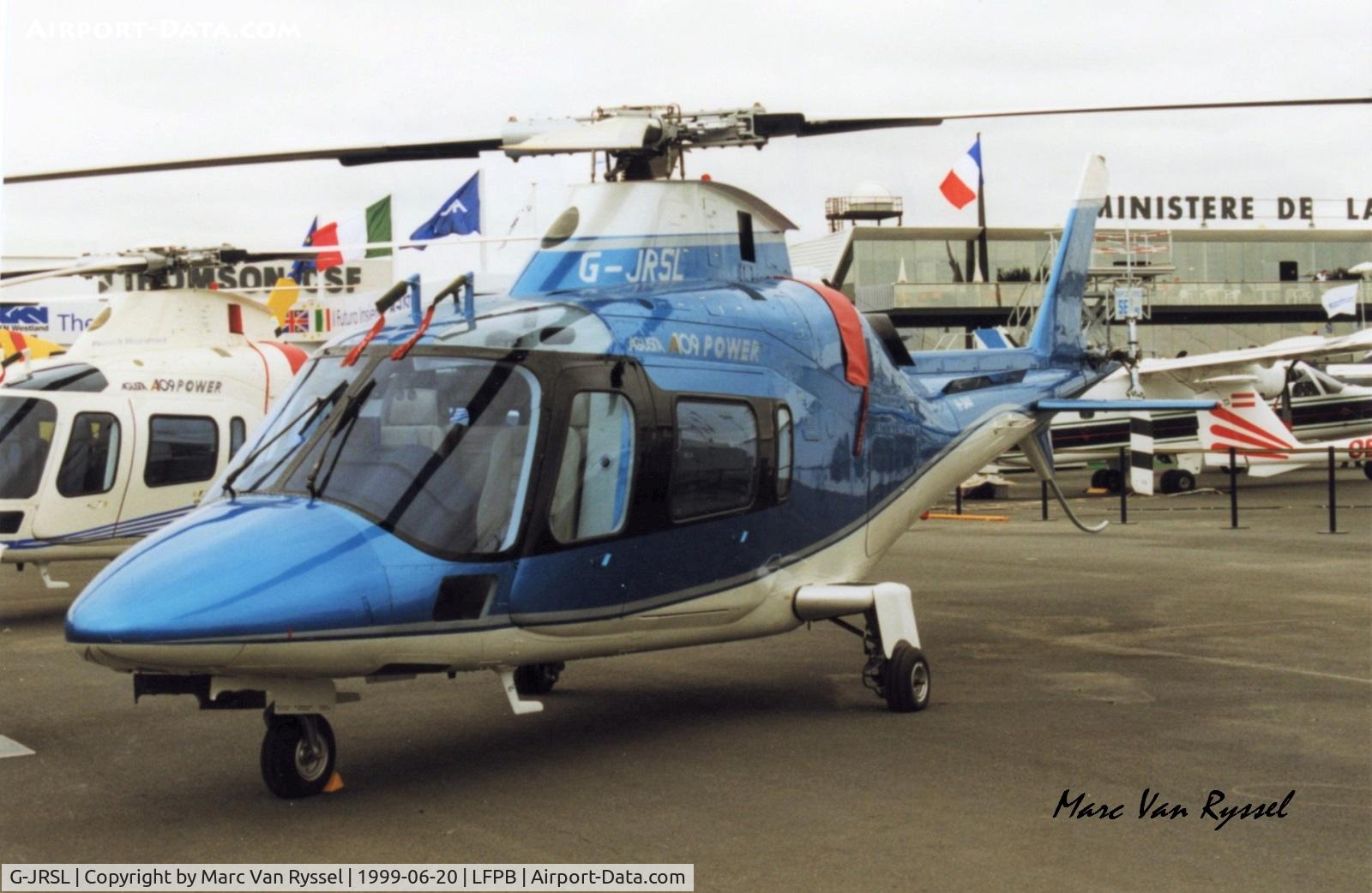 G-JRSL, 1998 Agusta A-109E Power C/N 11036, At Paris Air Show 1999.