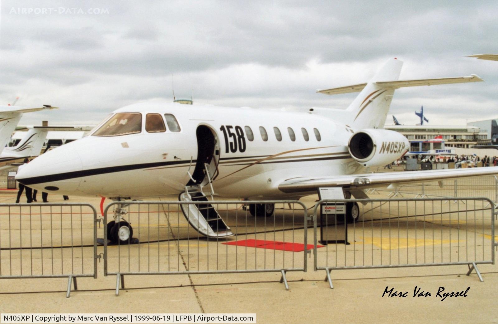 N405XP, 1999 Raytheon Hawker 800XP C/N 258405, At Paris Air Show 1999.