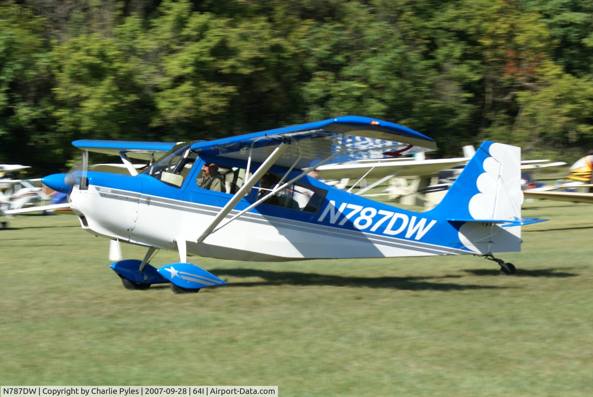 N787DW, 2000 American Champion 7GCAA Citabria C/N 445-2000, Lee Bottom