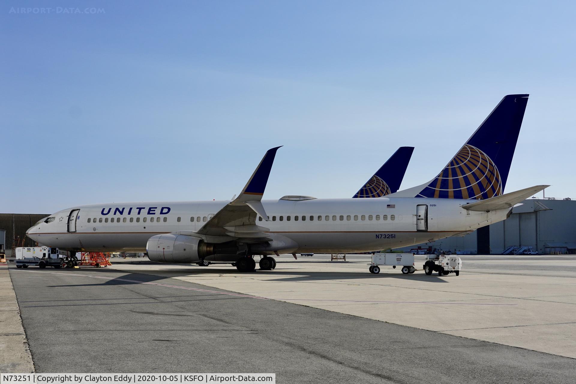 N73251, 2000 Boeing 737-824 C/N 30582, SFO 2020.