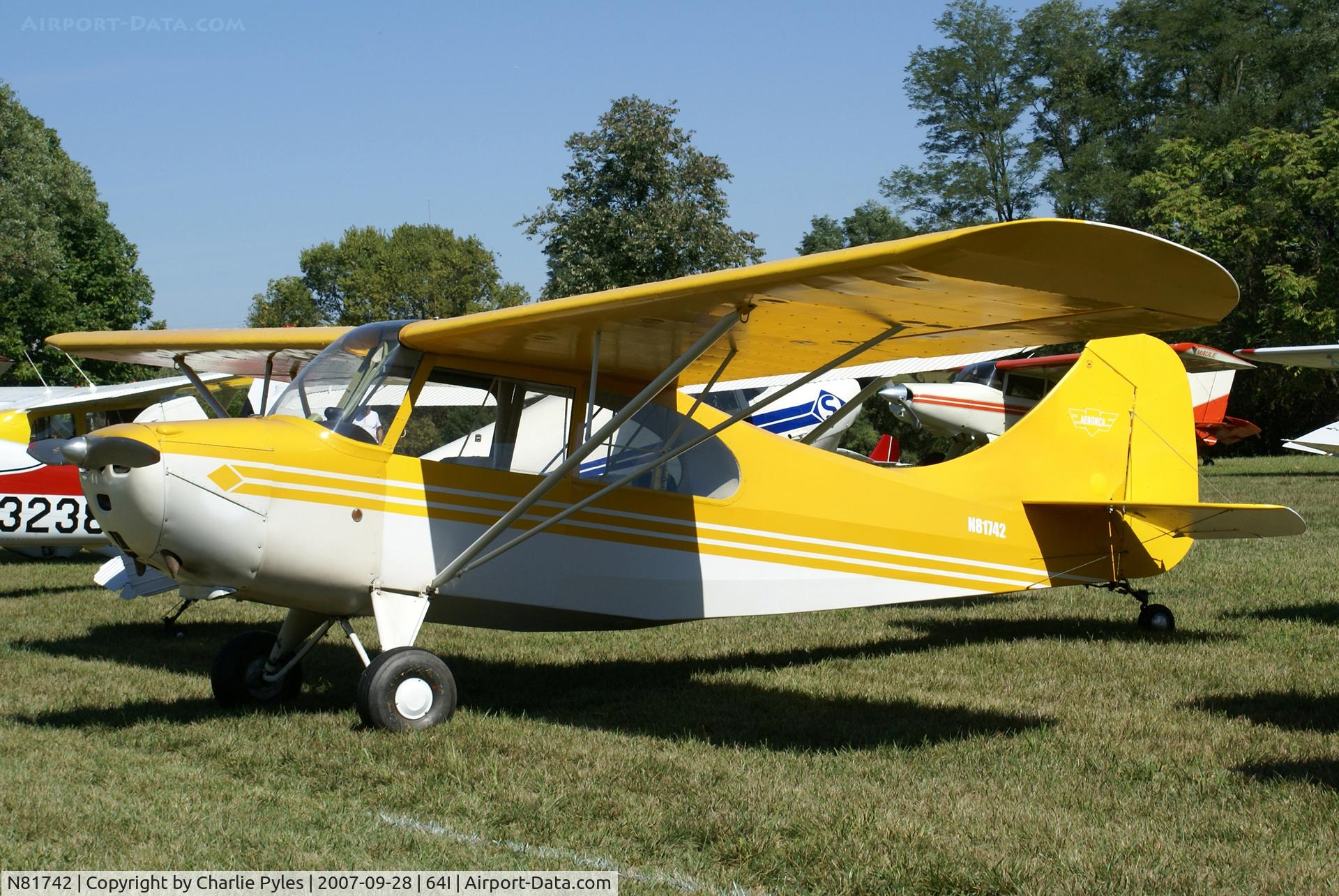 N81742, 1946 Aeronca 7AC Champion C/N 7AC-363, Lee Bottom