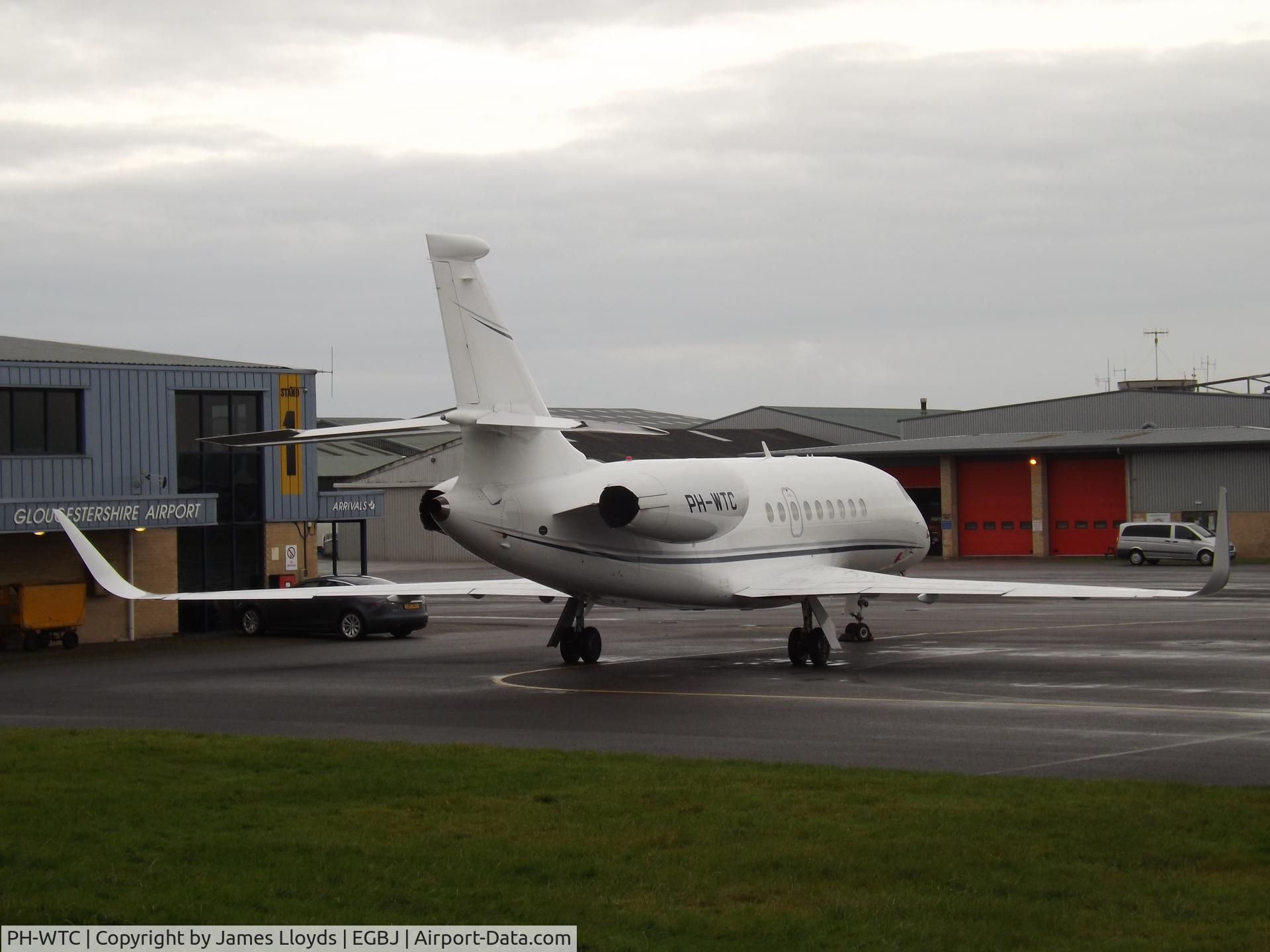 PH-WTC, Dassault Falcon 2000S C/N 707, Parked at Gloucestershire Airport.