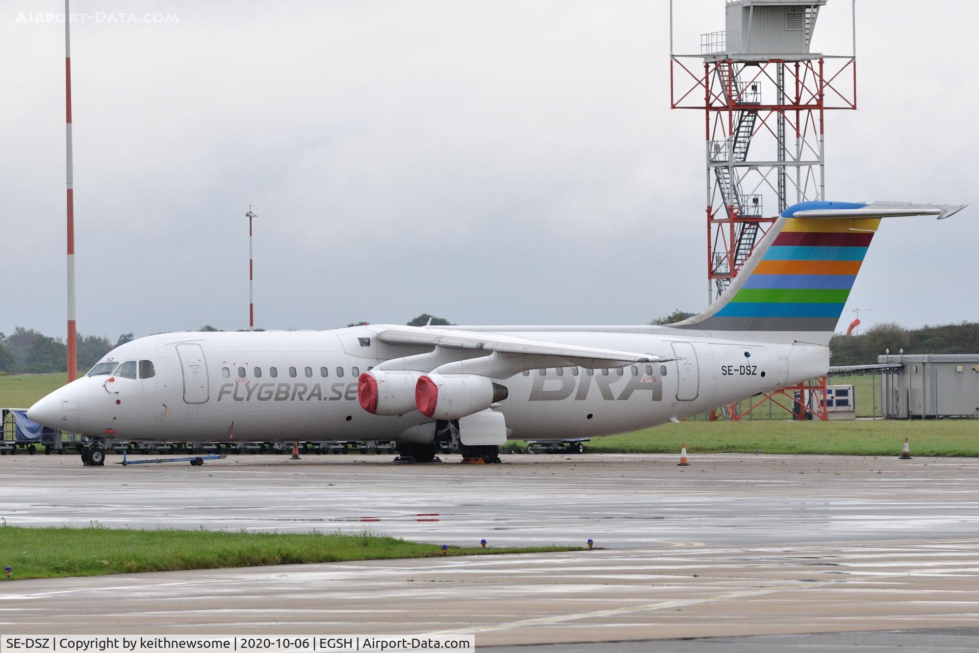 SE-DSZ, 2000 British Aerospace Avro 146-RJ100 C/N E3380, Storage movement.