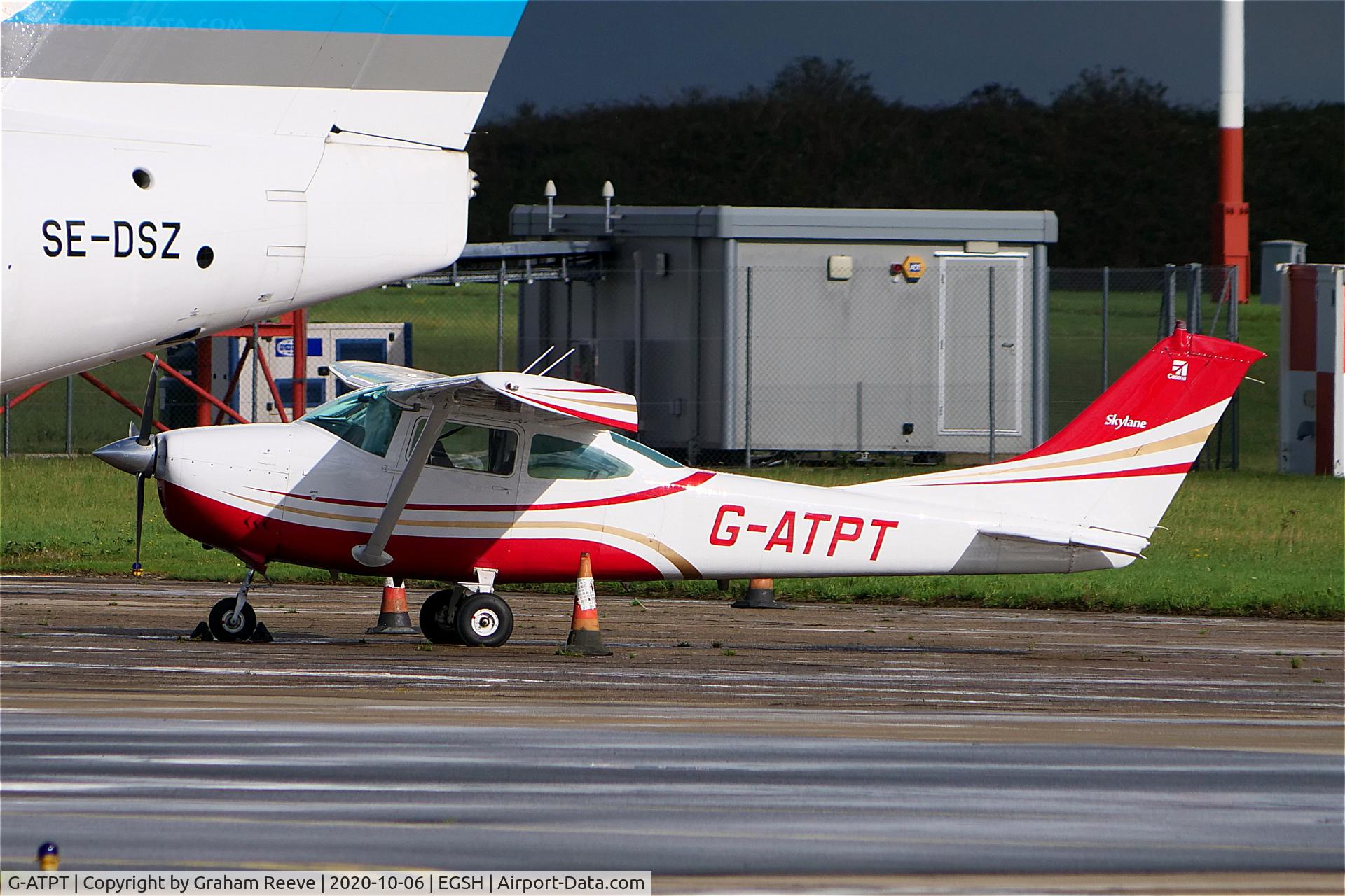 G-ATPT, 1966 Cessna 182J Skylane C/N 182-57056, Parked at Norwich.