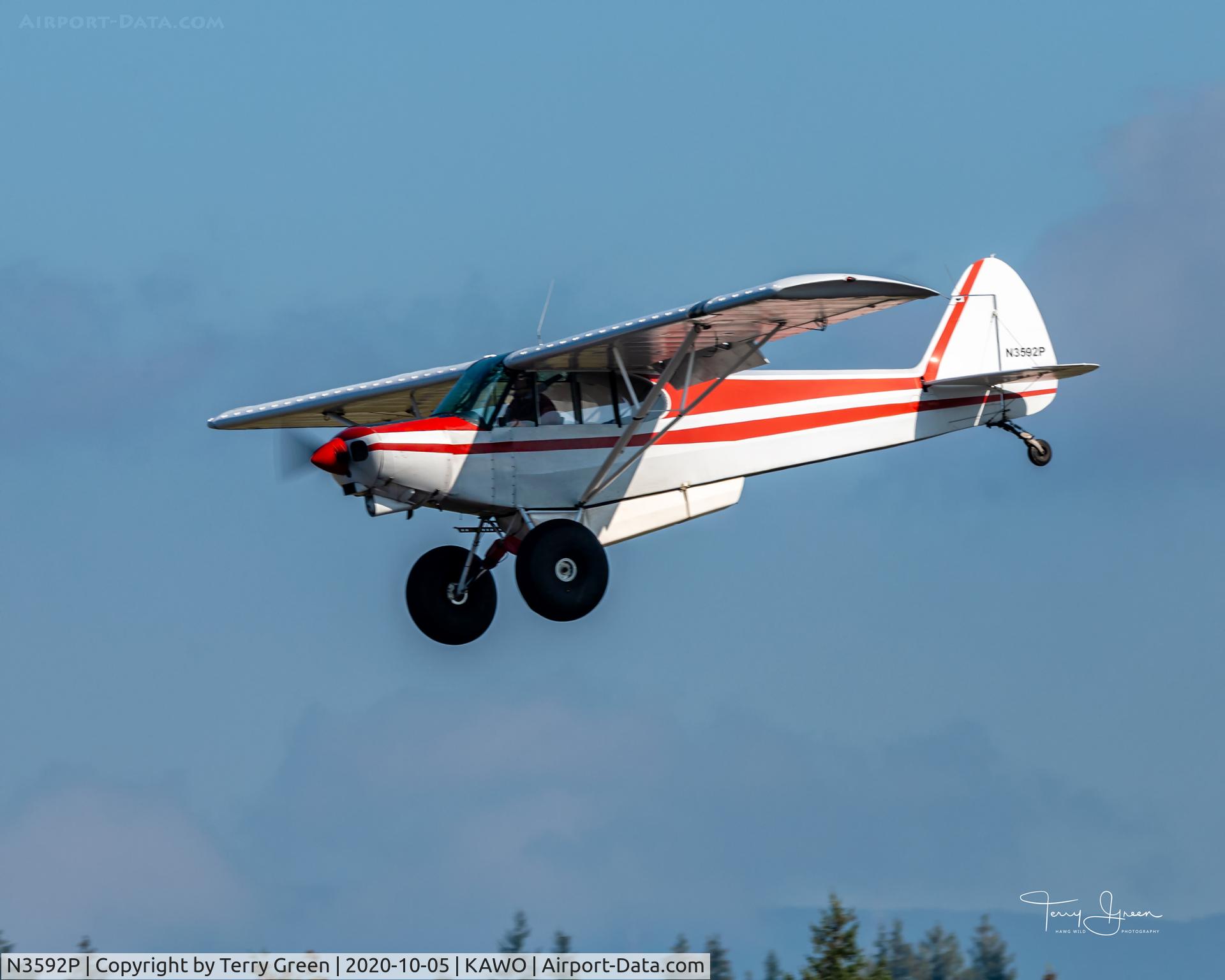 N3592P, 1955 Piper PA-18-150 Super Cub C/N 18-4550, KAWO