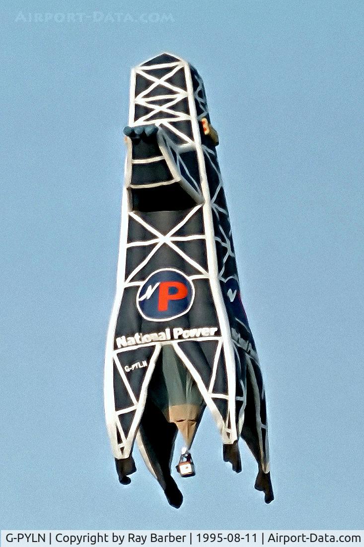 G-PYLN, 1993 Cameron Balloons Ltd CAMERON PYLON-80 C/N 2958, G-PYLN   Cameron SS Pylon-80 HAFB [2958] Ashton Court-Bristol~G 11/08/1995