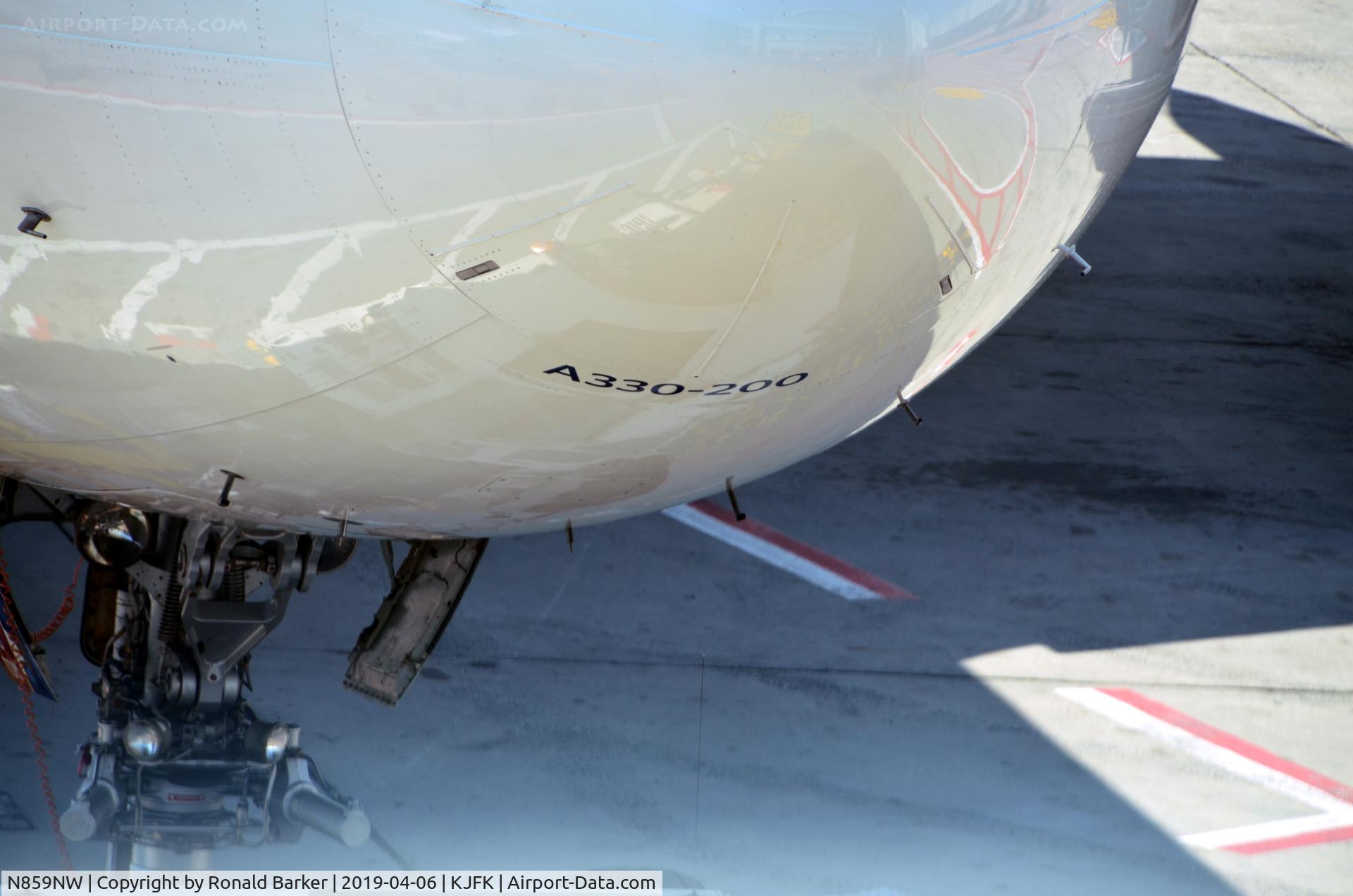N859NW, 2006 Airbus A330-223 C/N 0722, Nose of aircraft  JFK