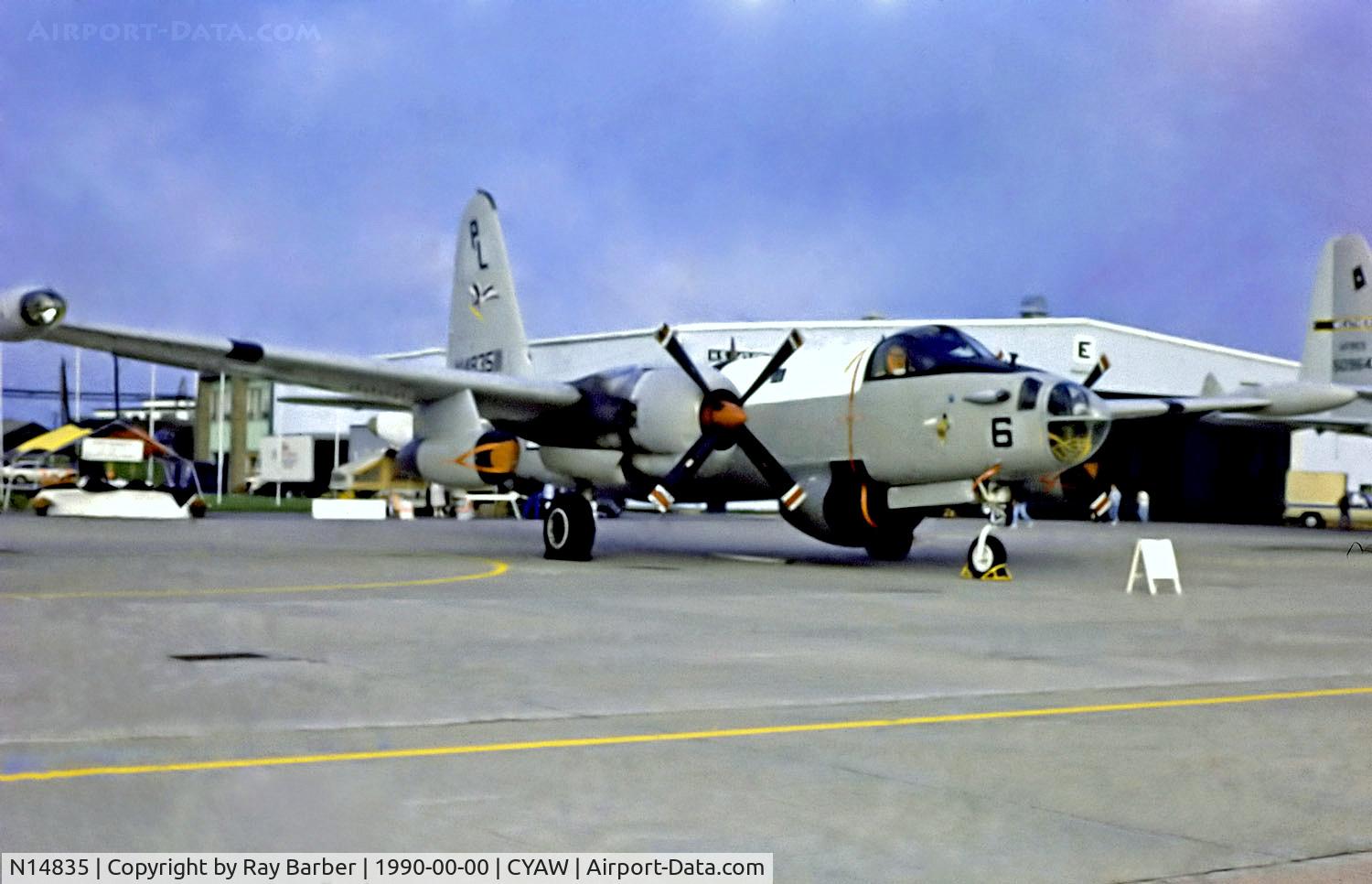N14835, 1961 Lockheed P2V-7S Neptune C/N 726-7250, N14835   (148358) Lockheed SP-2H (P2V-7S) Neptune [726-7250] (Ex United States Navy) CFB Shearwater~C @ 1990's