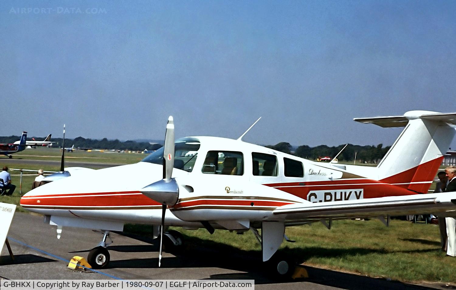 G-BHKX, 1980 Beech 76 Duchess C/N ME-333, G-BHKX   Beech 76 Duchess [ME-333] (Eagle Aircraft Services) Farnborough~G 07/09/1980