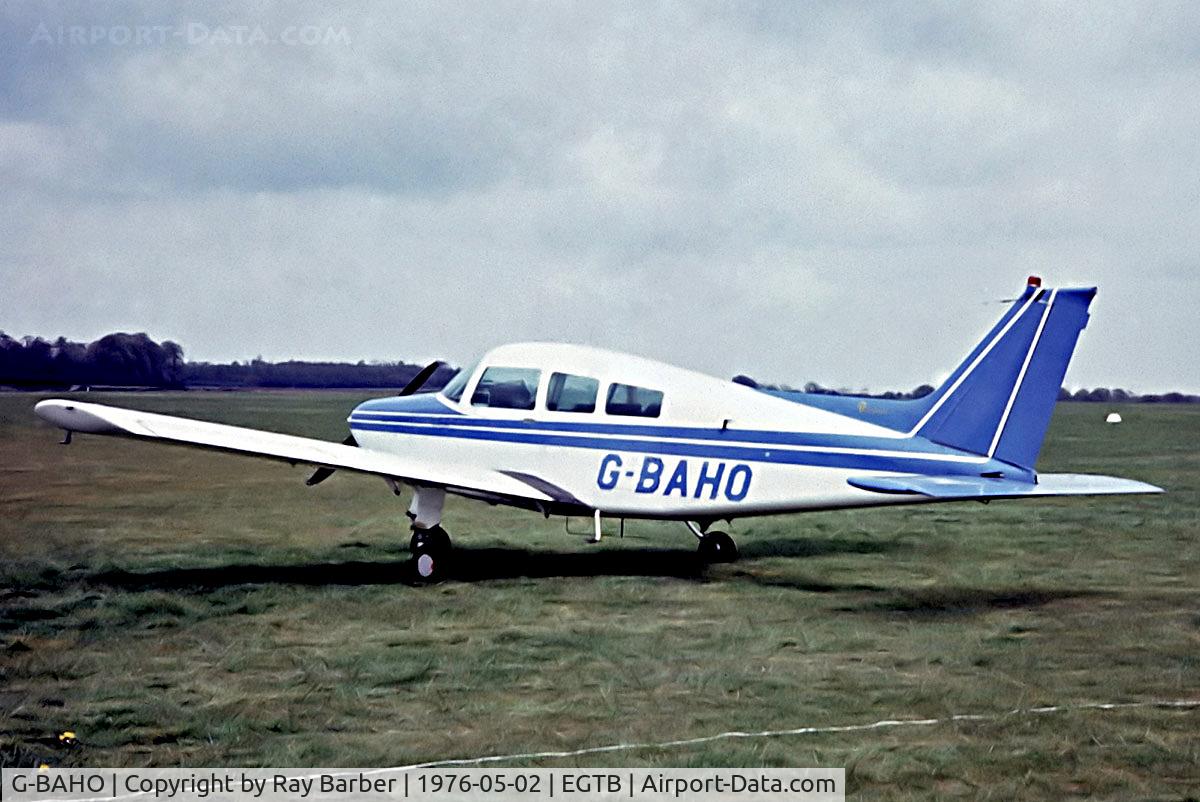 G-BAHO, 1972 Beech C23 Sundowner 180 Sundowner 180 C/N M-1456, G-BAHO   Beech C23 Sundowner 180 [M-1456] Booker~G  02/05/1976