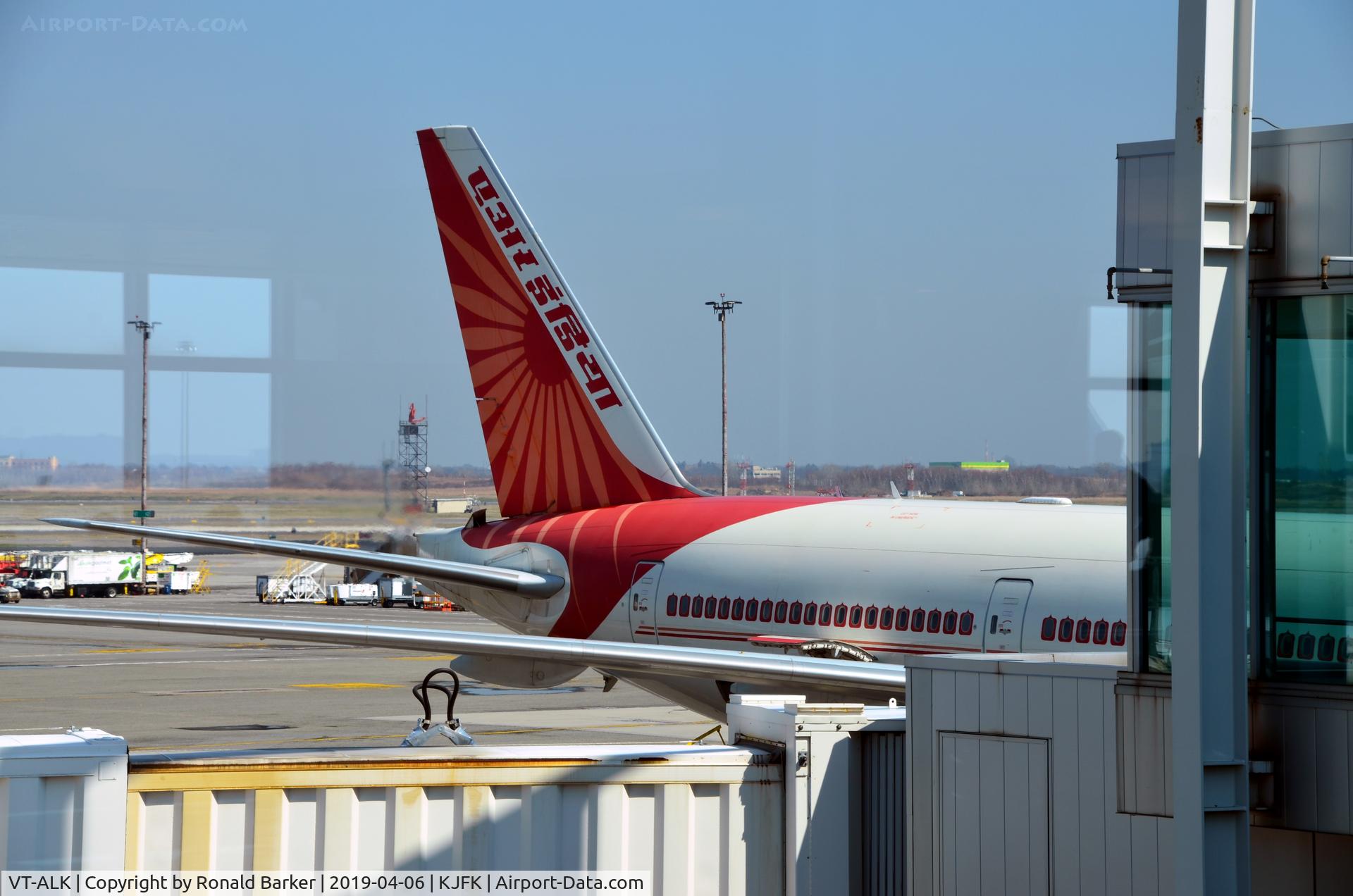 VT-ALK, 2007 Boeing 777-337/ER C/N 36309, Talk of parked aircraft JFK