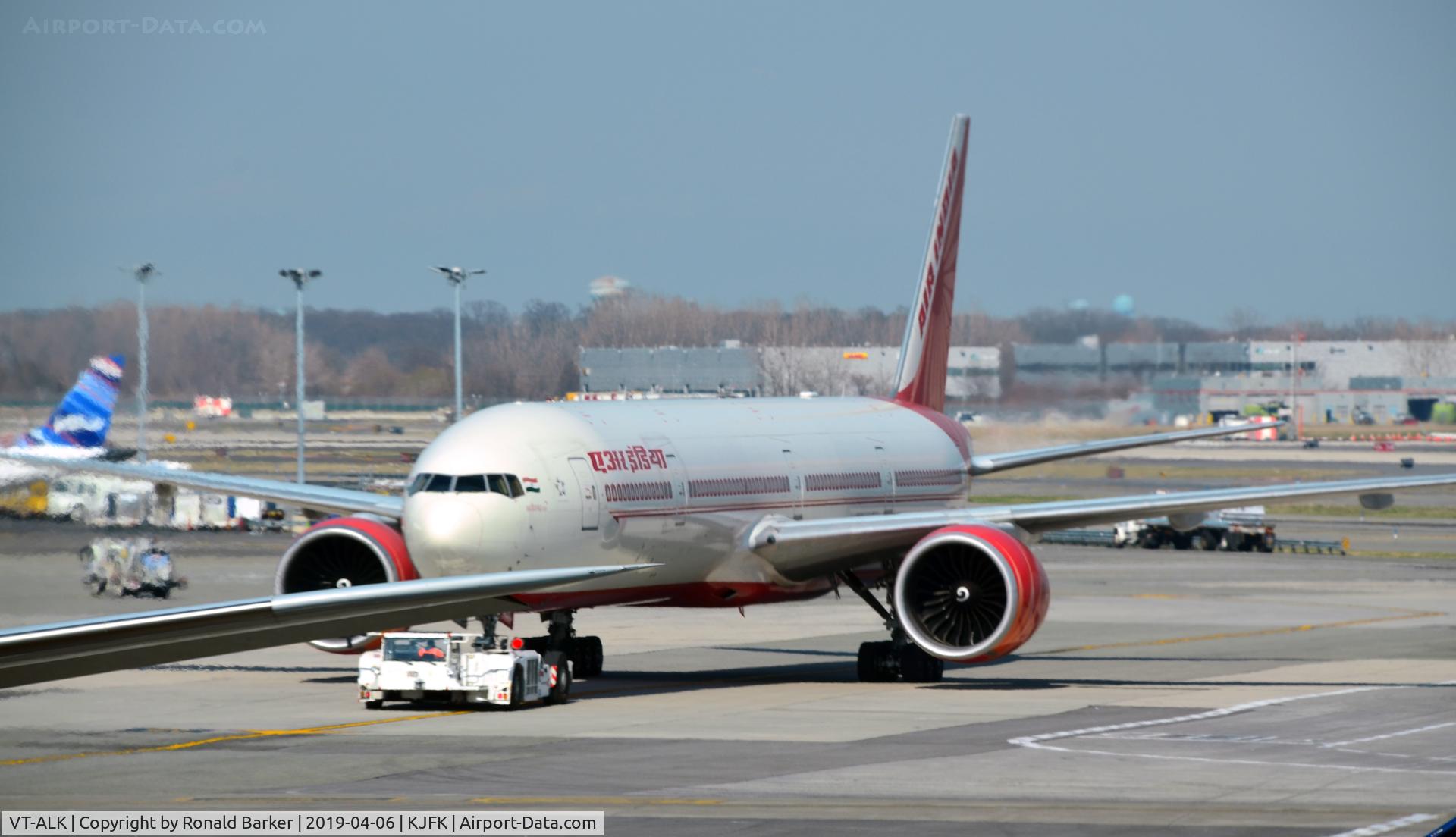 VT-ALK, 2007 Boeing 777-337/ER C/N 36309, Pushback  JFK