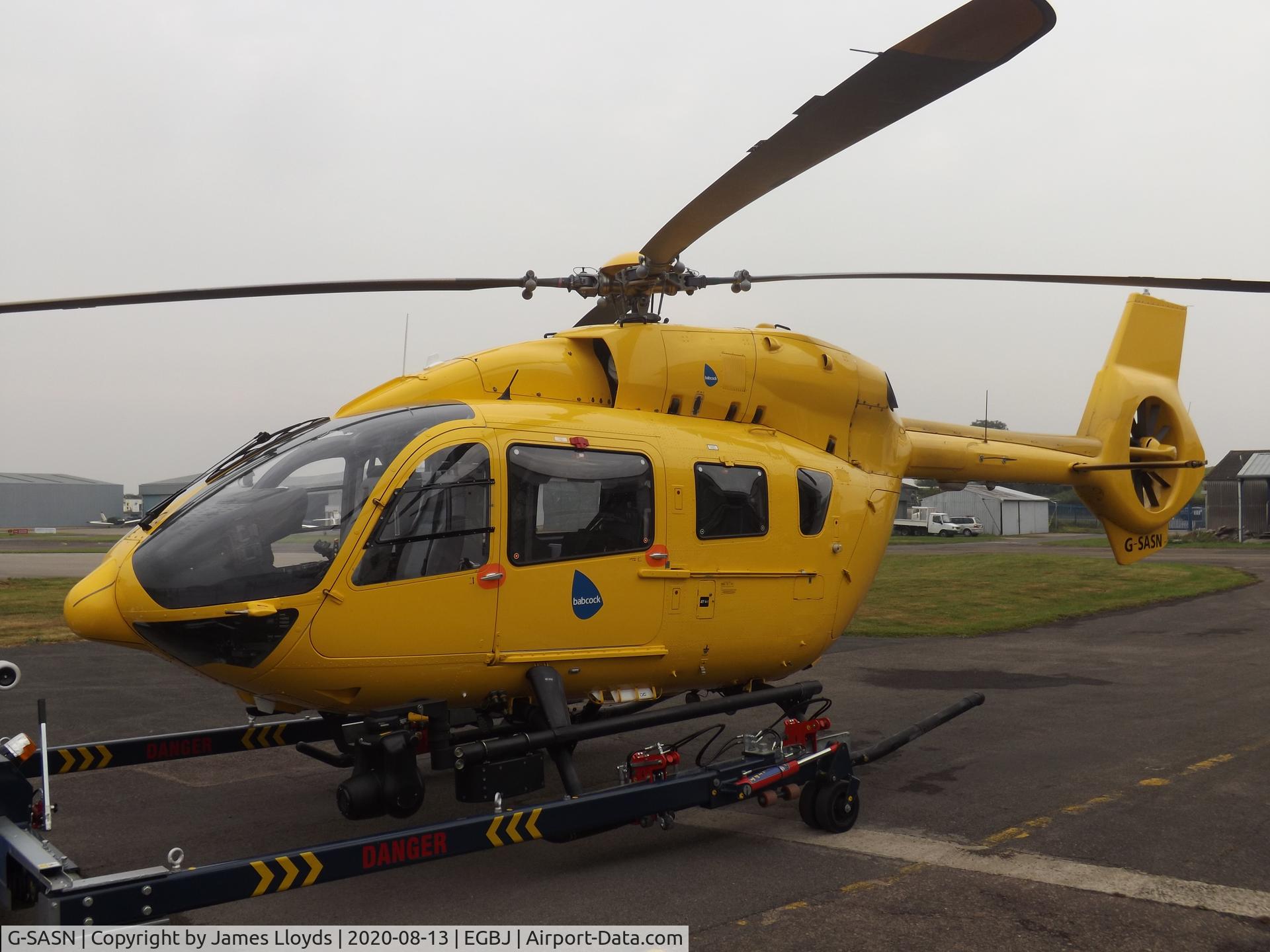 G-SASN, 2014 Airbus Helicopters EC-145T-2 (BK-117D-2) C/N 20025, At Gloucestershire Airport.