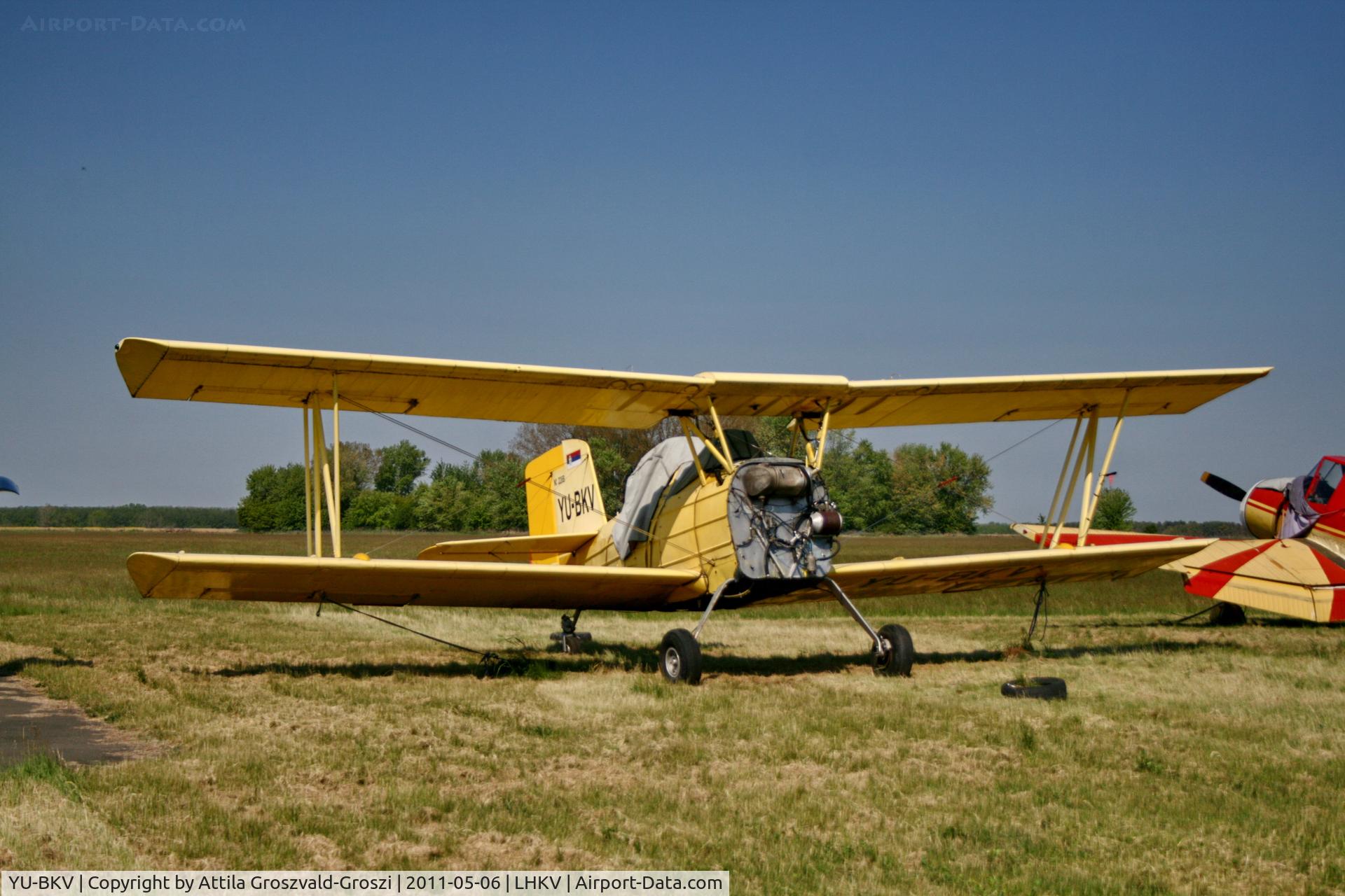 YU-BKV, 1977 Grumman G-164B Ag Cat B C/N 228B, LHKV - Kaposújlak Airport, Hungary