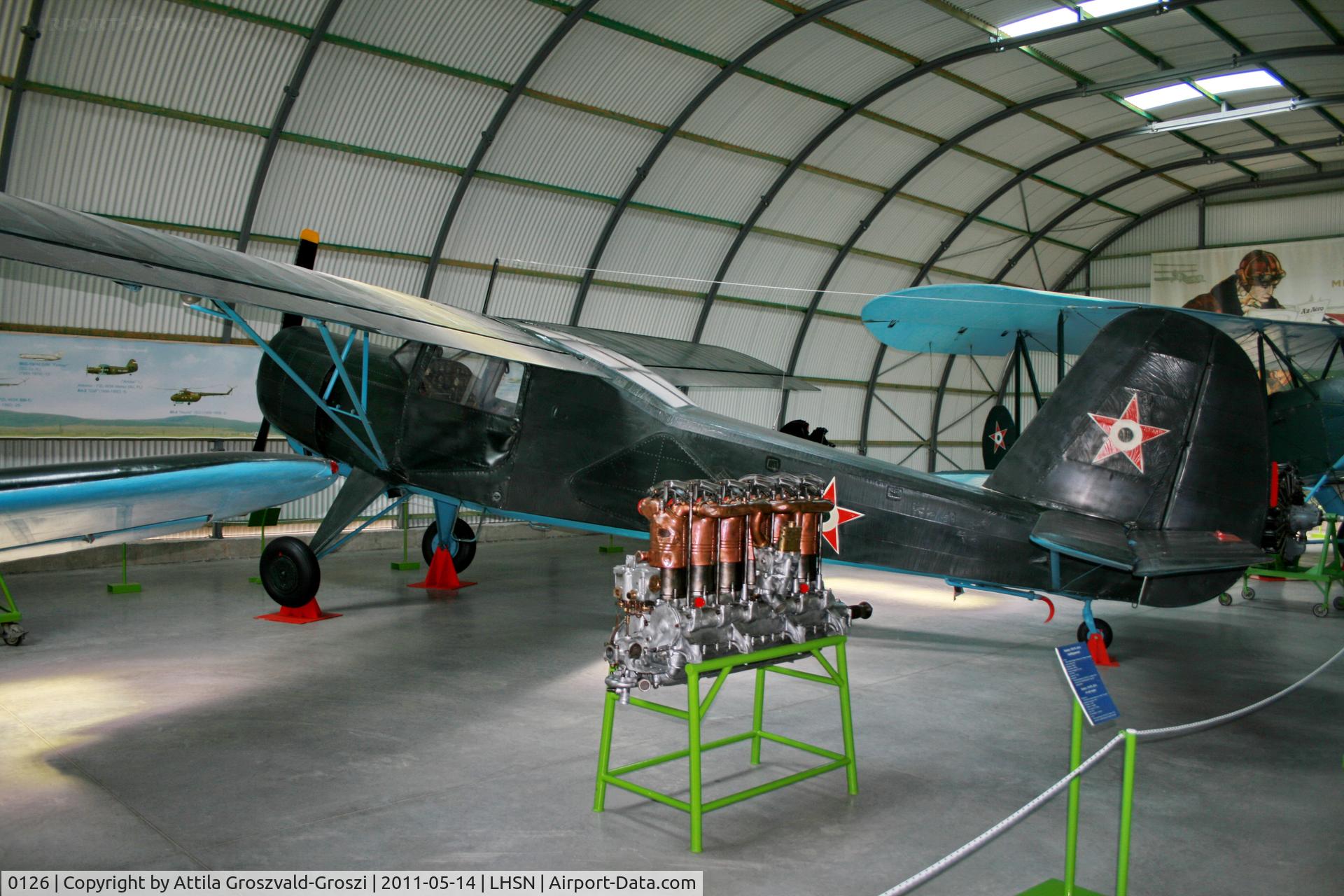 0126, 1952 Yakovlev Yak-12R Creek C/N 0126, LHSN - Szolnok-Szandaszölös Airplane Museum