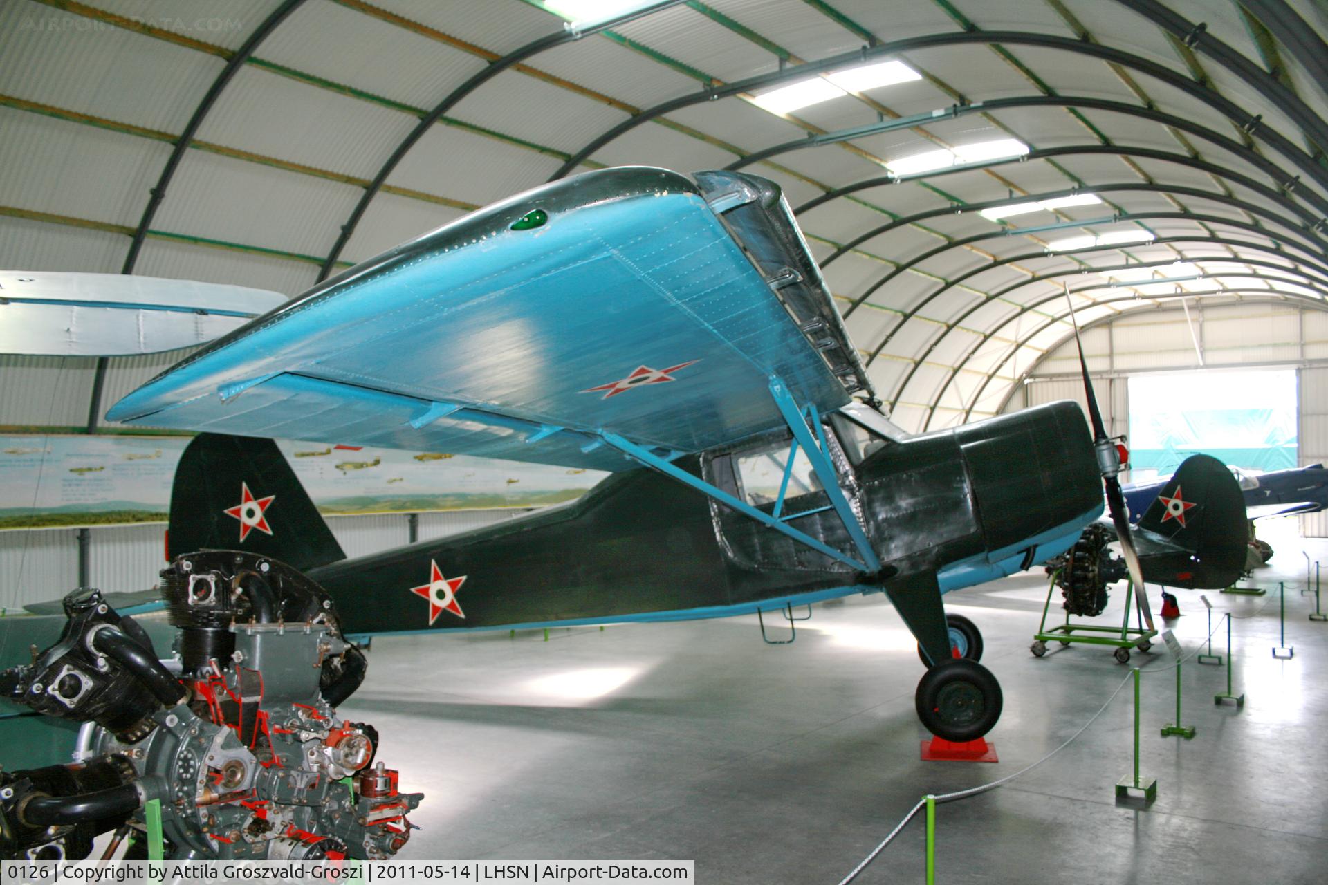 0126, 1952 Yakovlev Yak-12R Creek C/N 0126, LHSN - Szolnok-Szandaszölös Airplane Museum