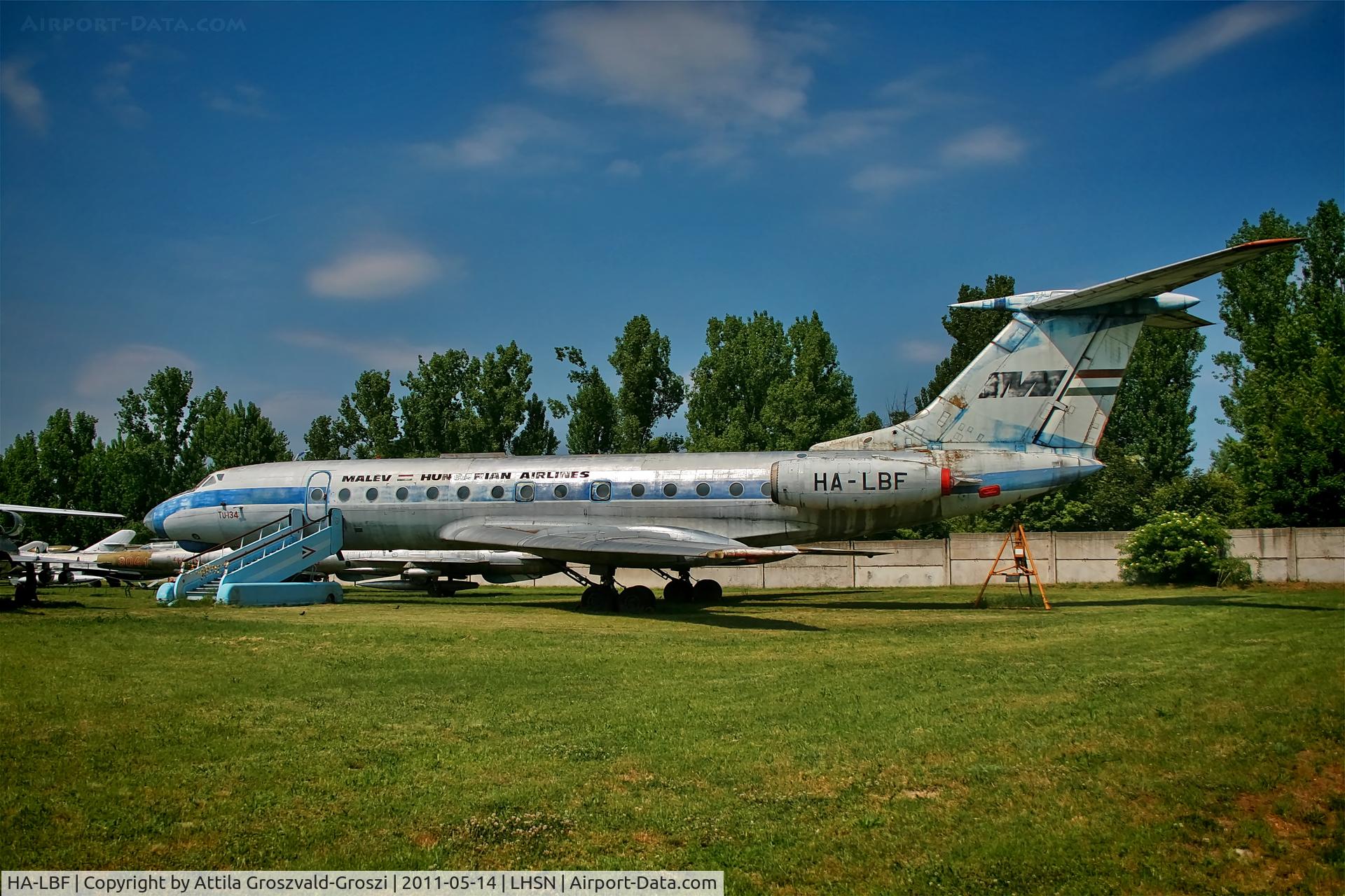 HA-LBF, 1970 Tupolev Tu-134 C/N 0350923, LHSN - Szolnok-Szandaszölös Airplane Museum