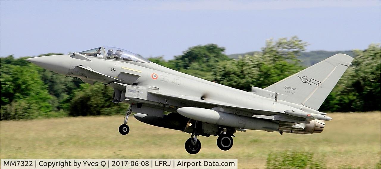 MM7322, Eurofighter EF-2000 Typhoon S C/N IS054, Eurofighter EF-2000 Typhoon S, Take off rwy 26, Landivisiau Naval Air Base (LFRJ) Tiger Meet 2017