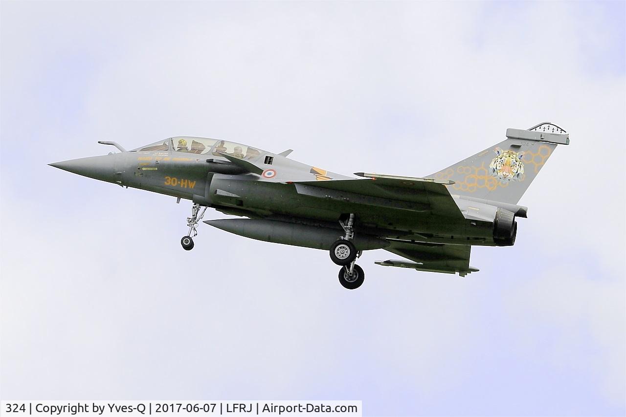 324, Dassault Rafale B C/N 324a, Dassault Rafale B, On final rwy 26, Landivisiau Naval Air Base (LFRJ) Tiger Meet 2017