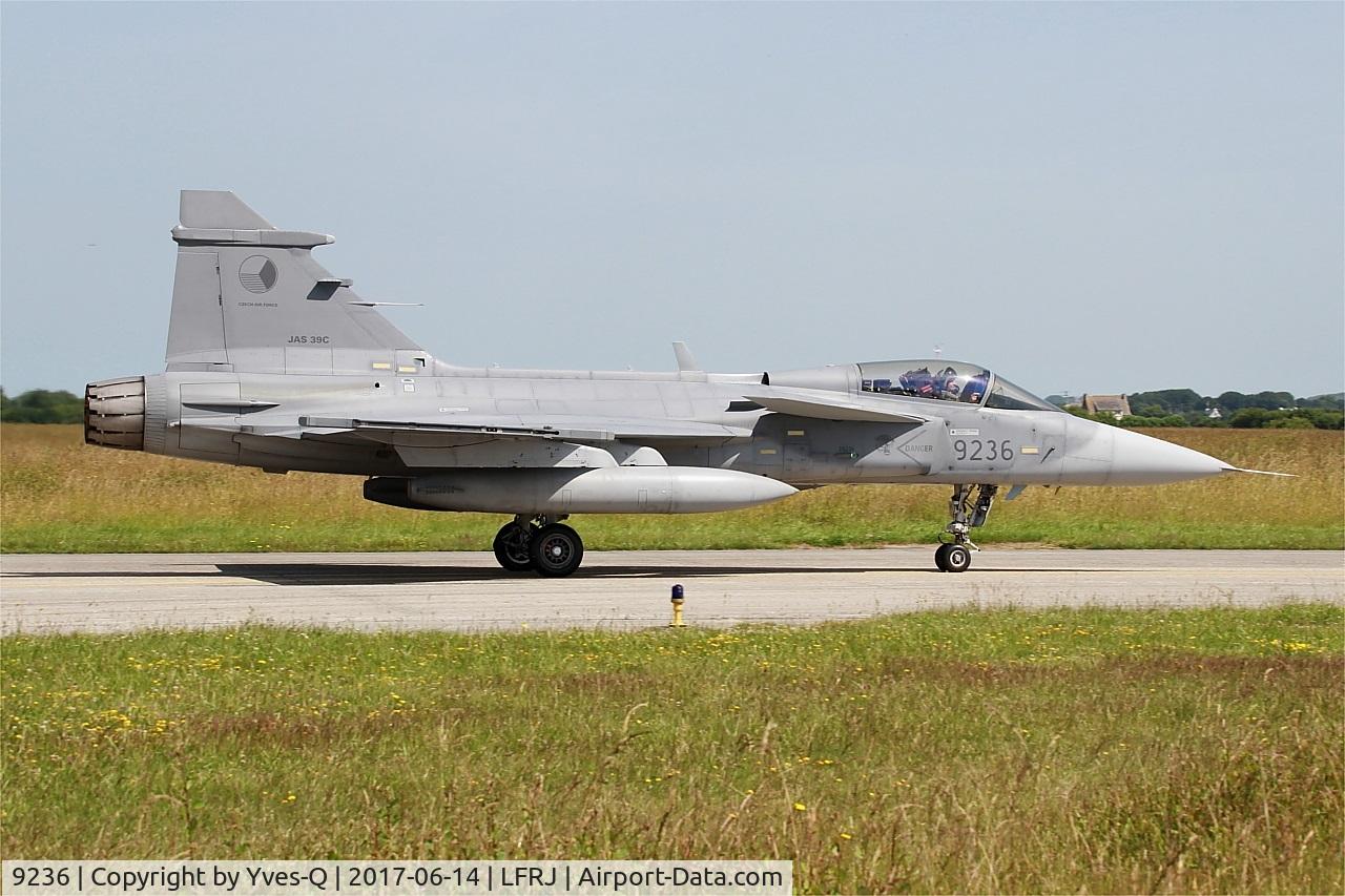9236, Saab JAS-39C Gripen C/N 39236, Saab JAS-39C Gripen, Taxiing to flight line, Landivisiau Naval Air Base (LFRJ) Tiger Meet 2017