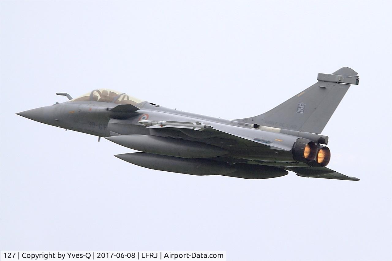 127, Dassault Rafale C C/N 127, Dassault Rafale C, Climbing from rwy 26 , Landivisiau Naval Air Base (LFRJ) Tiger Meet 2017