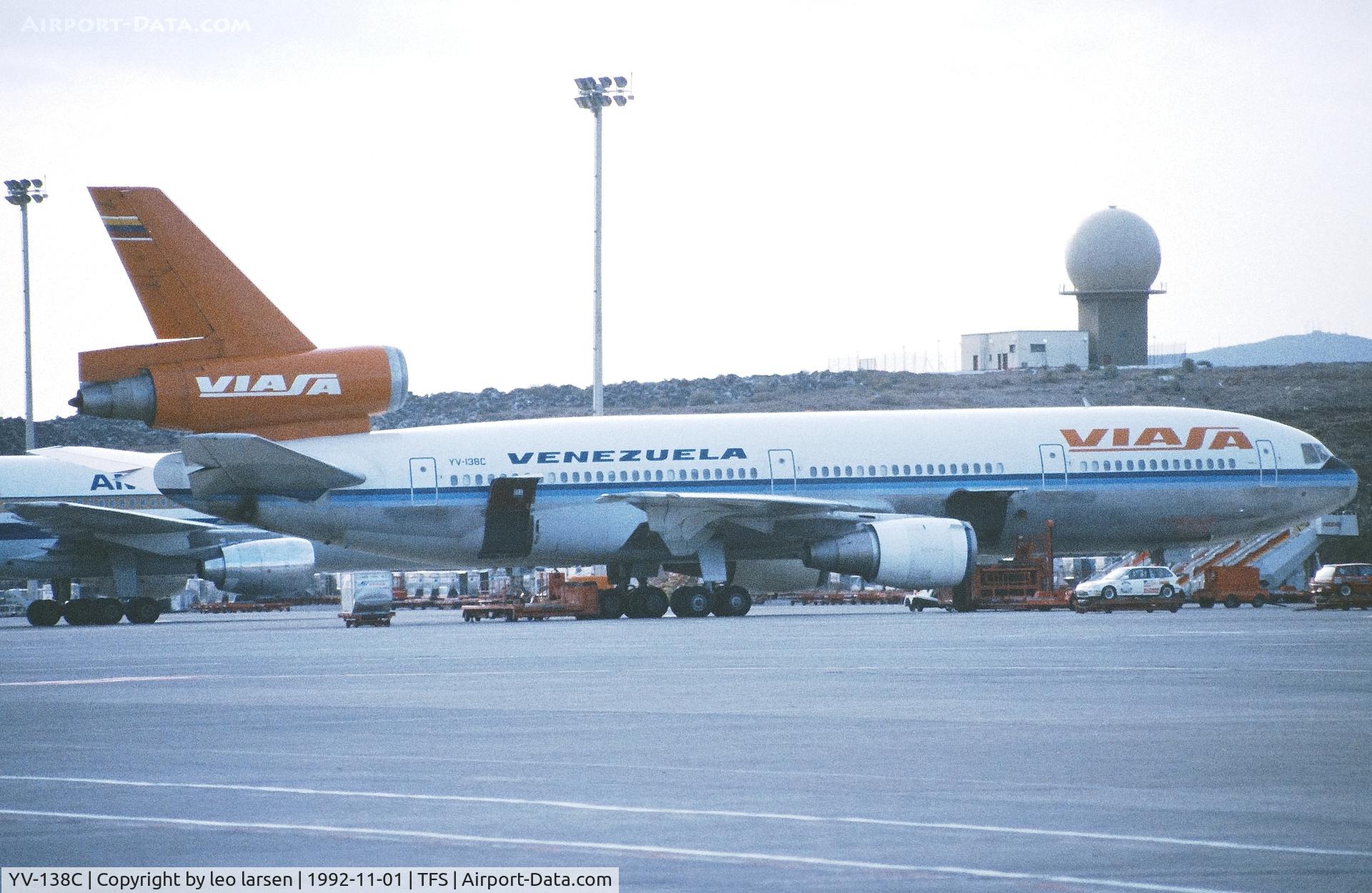 YV-138C, 1975 McDonnell Douglas DC-10-30 C/N 46557, Tenerife South 1.11.1992