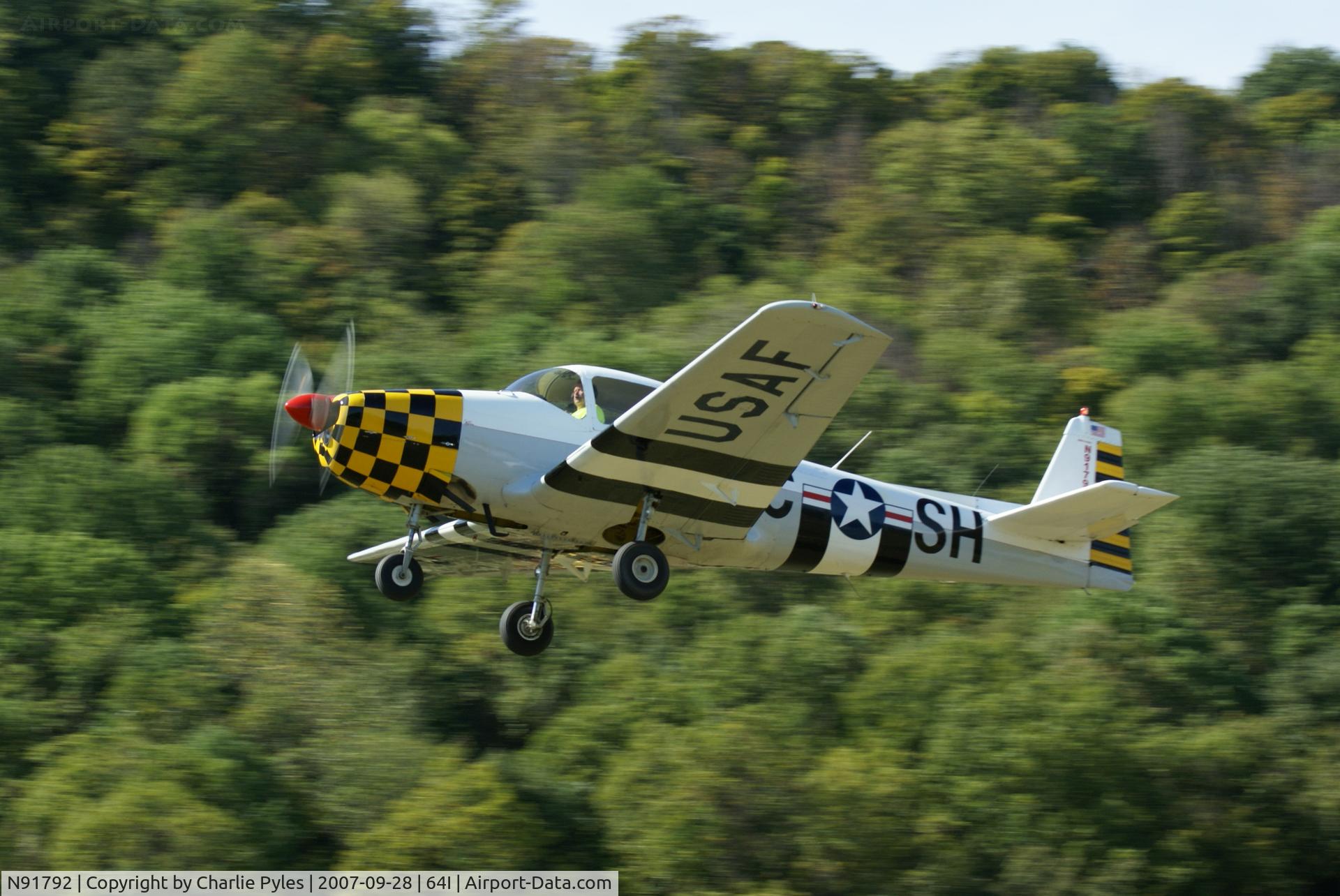 N91792, 1947 North American Navion (NA-145) C/N NAV-4-506, Lee Bottom