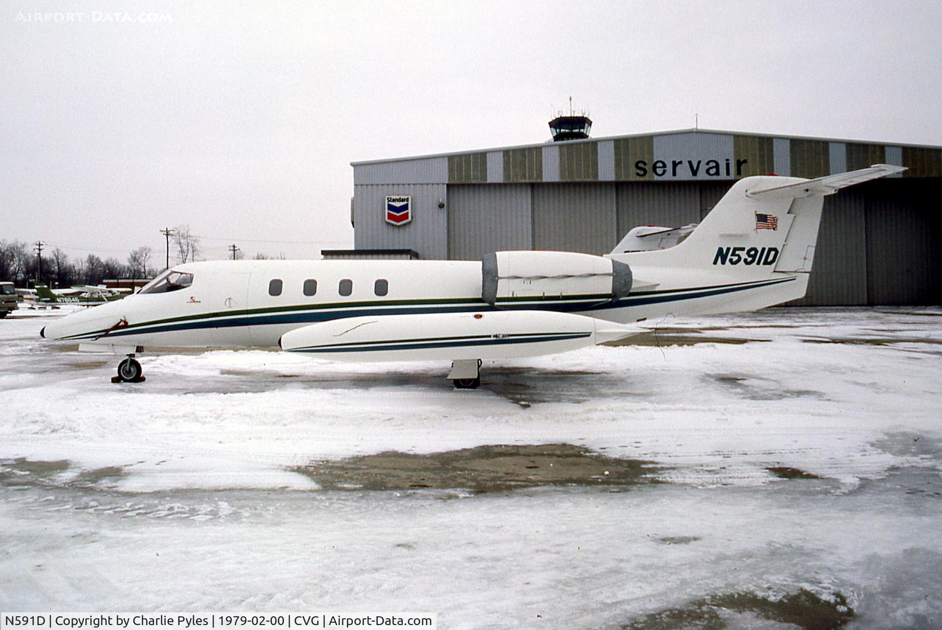 N591D, 1976 Gates Learjet Corp. 35A C/N 069, At Servair