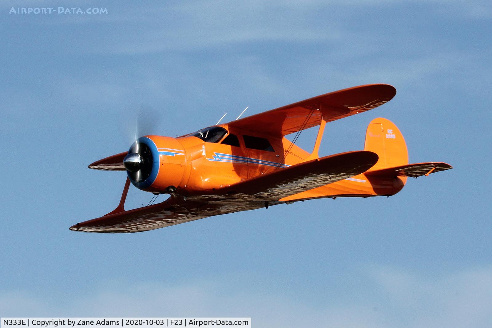 N333E, 1943 Beech D17S Staggerwing C/N 4878, At the 2020 Ranger Airfield Fly-in