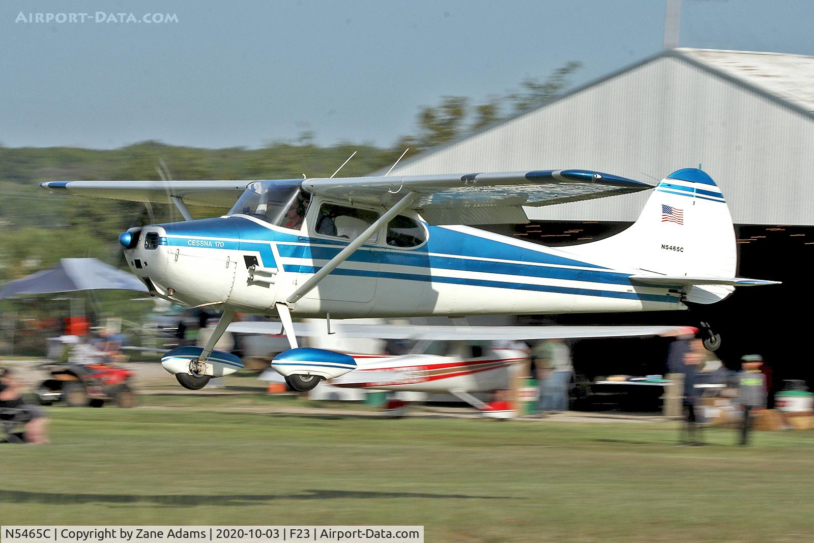 N5465C, 1950 Cessna 170A C/N 19499, At the 2020 Ranger Airfield Fly-in
