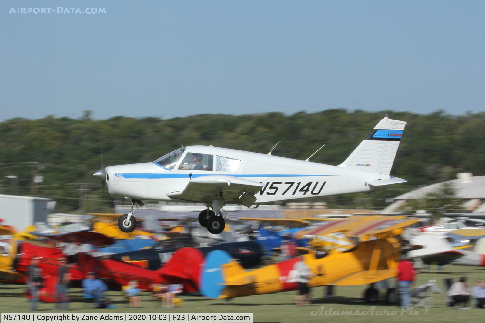 N5714U, 1969 Piper PA-28-140 C/N 28-26514, At the 2020 Ranger Airfield Fly-in