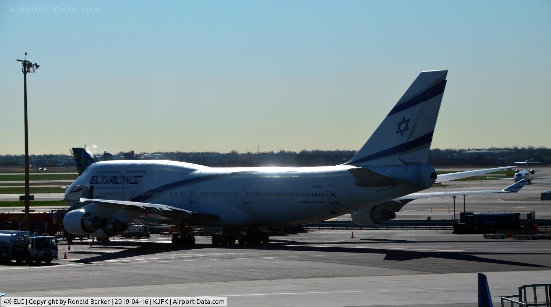 4X-ELC, 1995 Boeing 747-458 C/N 27915, Parked JFK