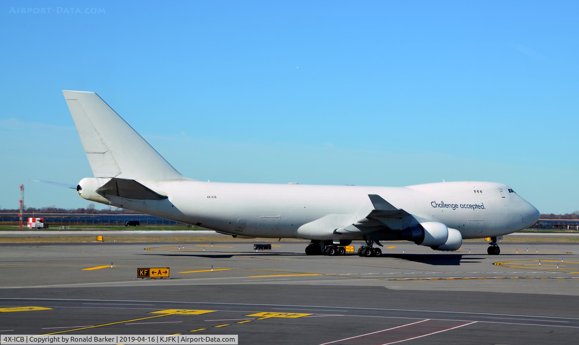 4X-ICB, 1994 Boeing 747-412F/SCD C/N 26561, Taxi JFK