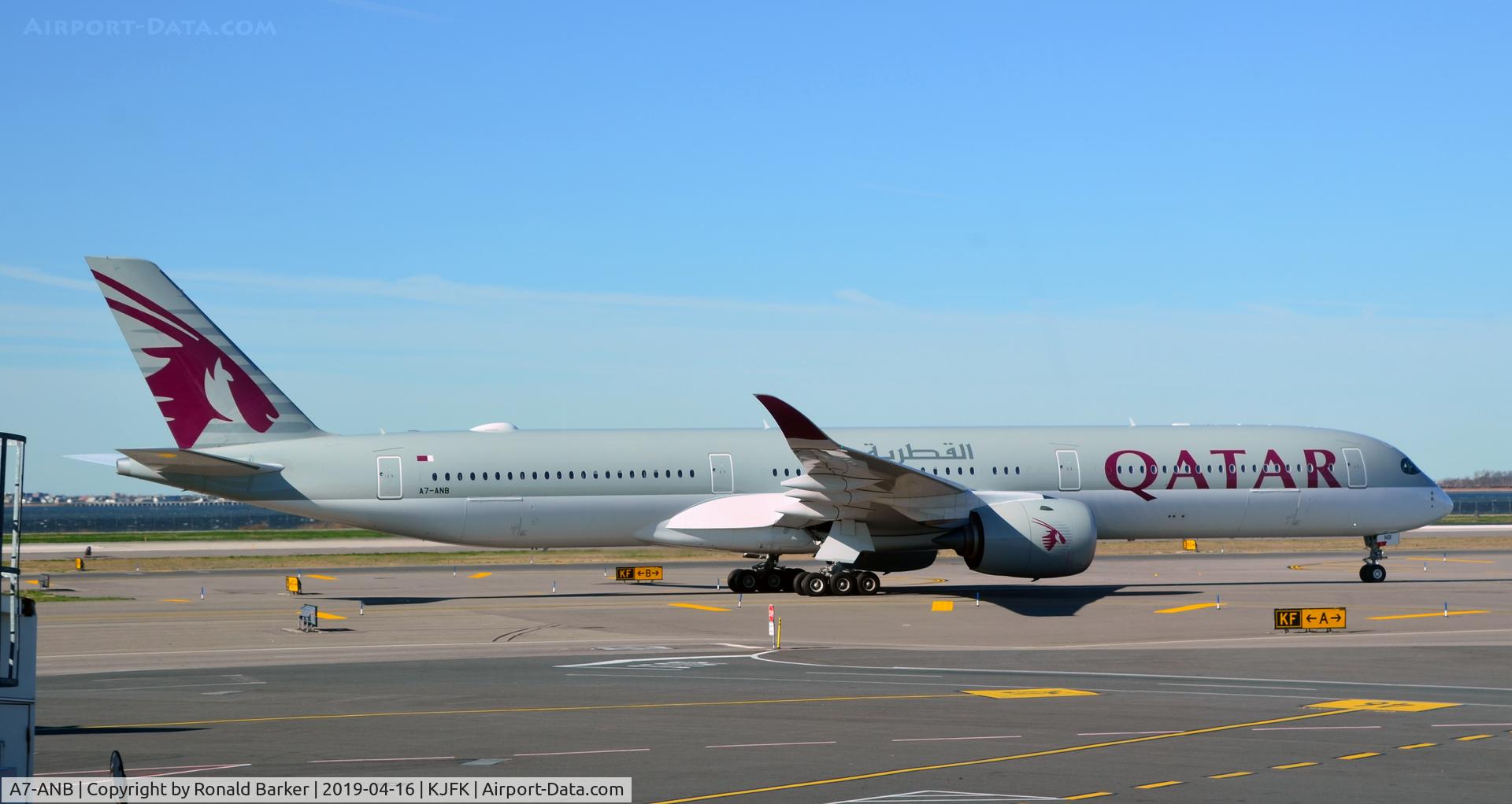 A7-ANB, 2017 Airbus A350-1041 C/N 0102, Taxi JFK