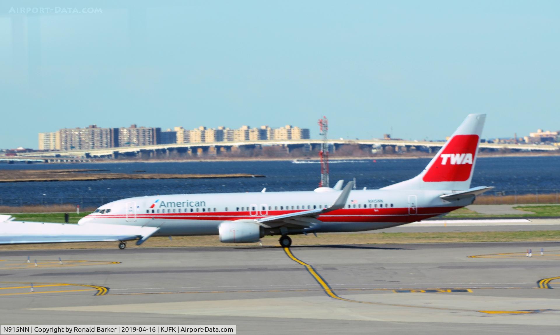 N915NN, 2013 Boeing 737-823 C/N 33227, TWA  Taxi JFK