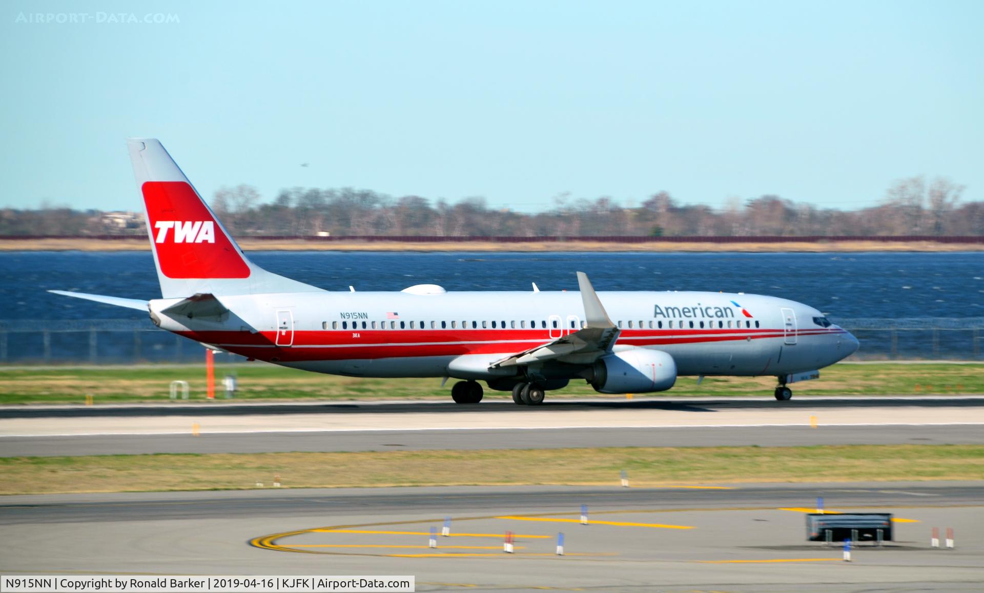 N915NN, 2013 Boeing 737-823 C/N 33227, TWA  Taxi JFK