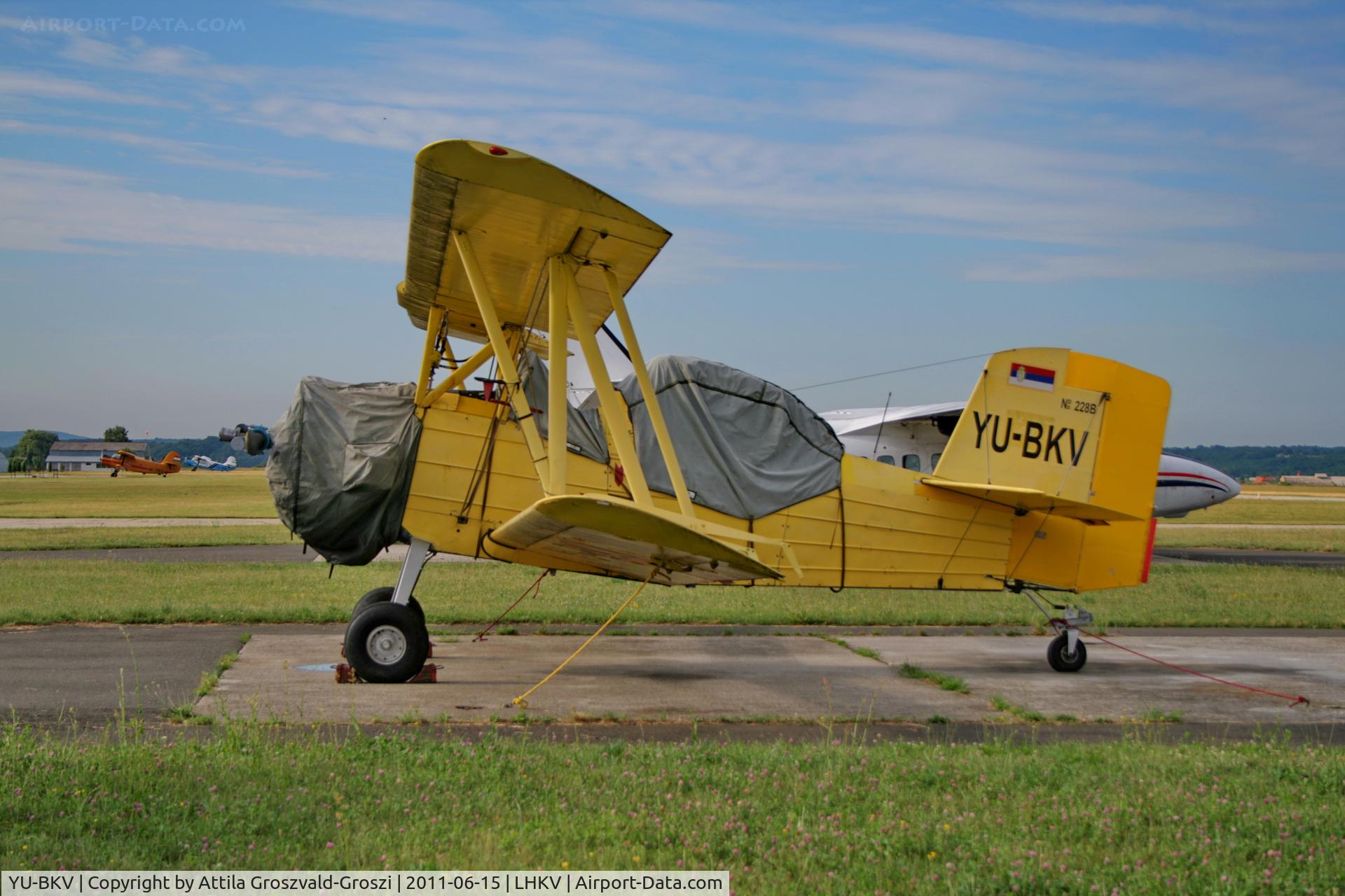 YU-BKV, 1977 Grumman G-164B Ag Cat B C/N 228B, LHKV - Kaposújlak Airport, Hungary