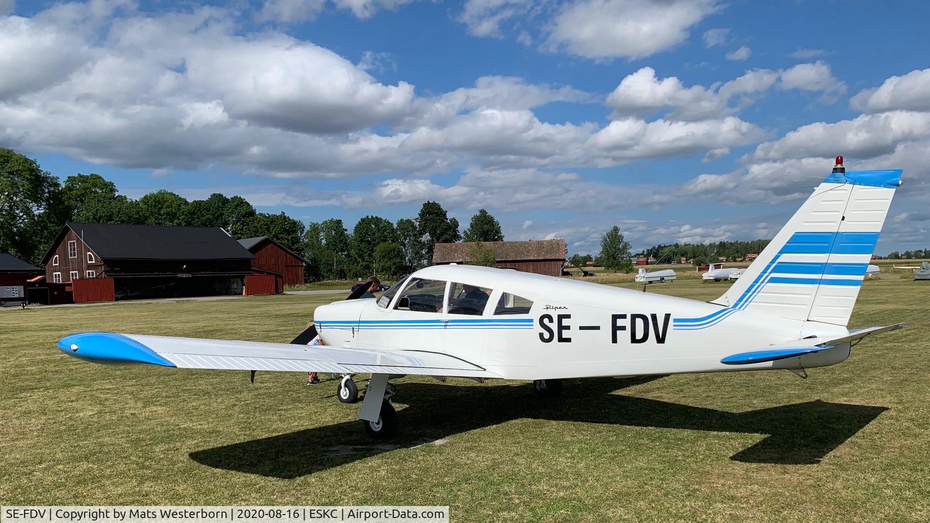 SE-FDV, 1968 Piper PA-28R-180 Cherokee Arrow C/N 28R-30729, SE-FDV at Sundbro (ESKC) , Uppsala, Sweden