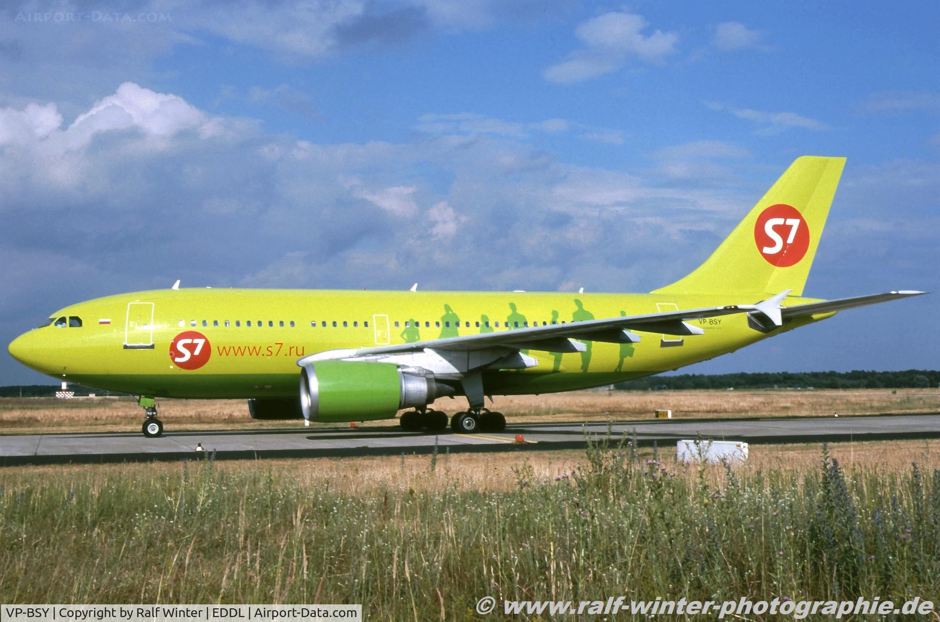 VP-BSY, 1986 Airbus A310-204 C/N 430, Airbus A310-231 - S7 SBI S7 Airlines - 430 - VP-BSY - 1997 - DUS