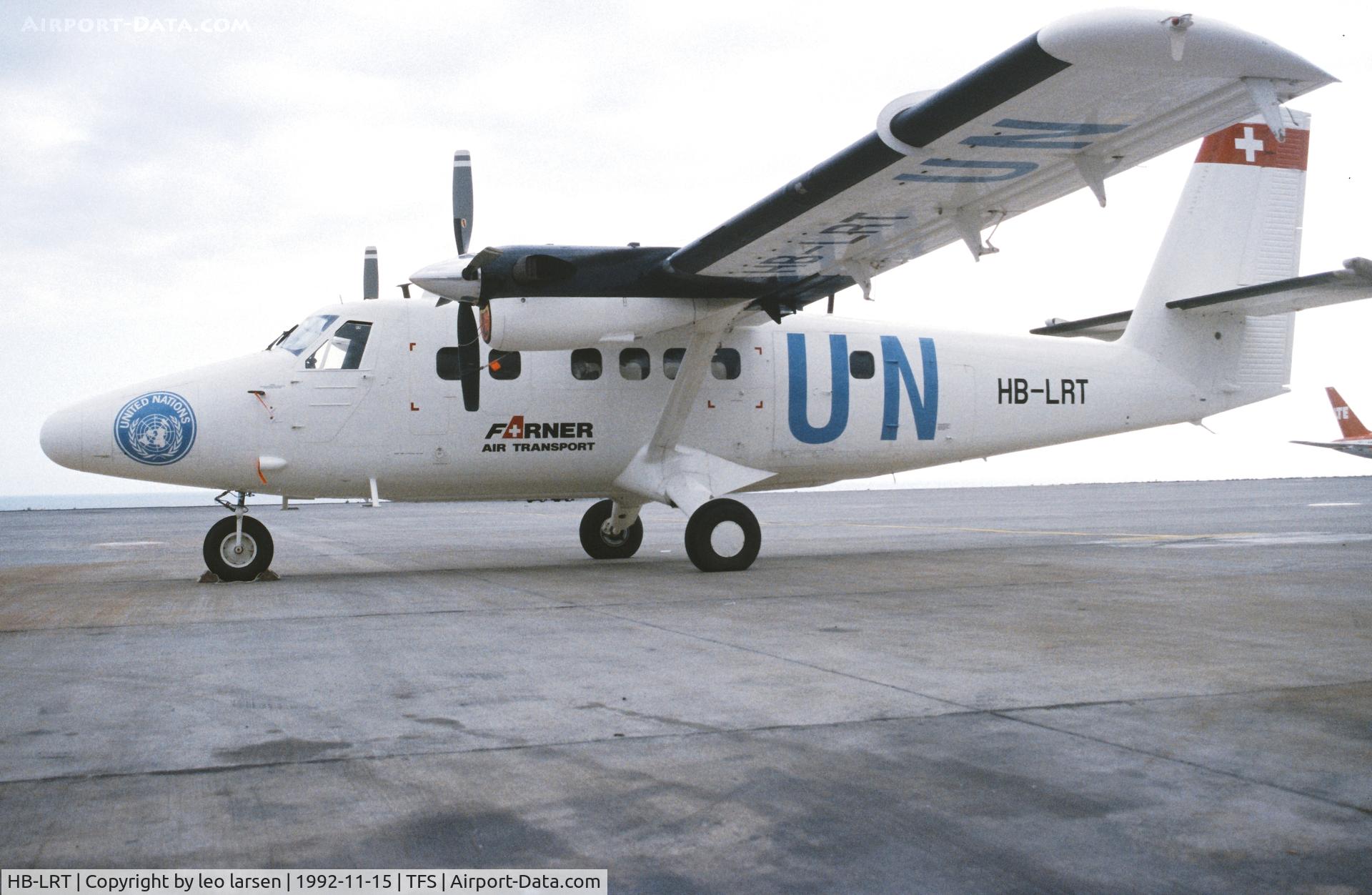 HB-LRT, 1980 De Havilland Canada DHC-6-300 Twin Otter C/N 664, Tenerife South 15.11.1992