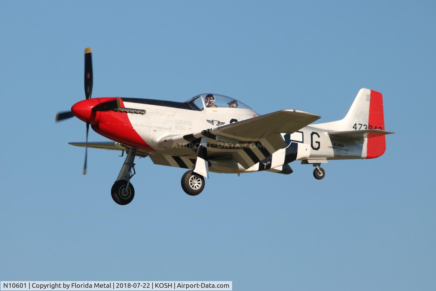 N10601, 1944 North American P-51D Mustang C/N 122-40383, Red Nose