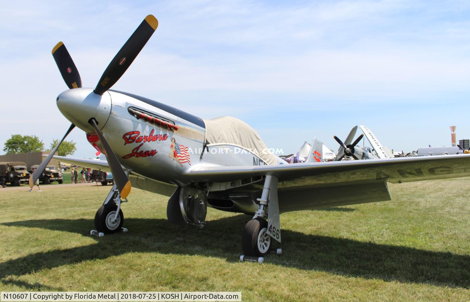N10607, 1944 North American P-51D Mustang C/N 122-41006, Barbara Jean